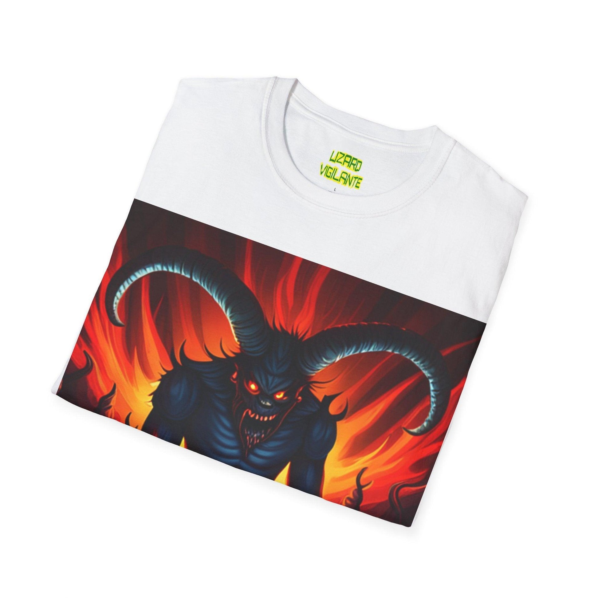 Horny Devil Unisex Softstyle T-Shirt - Lizard Vigilante