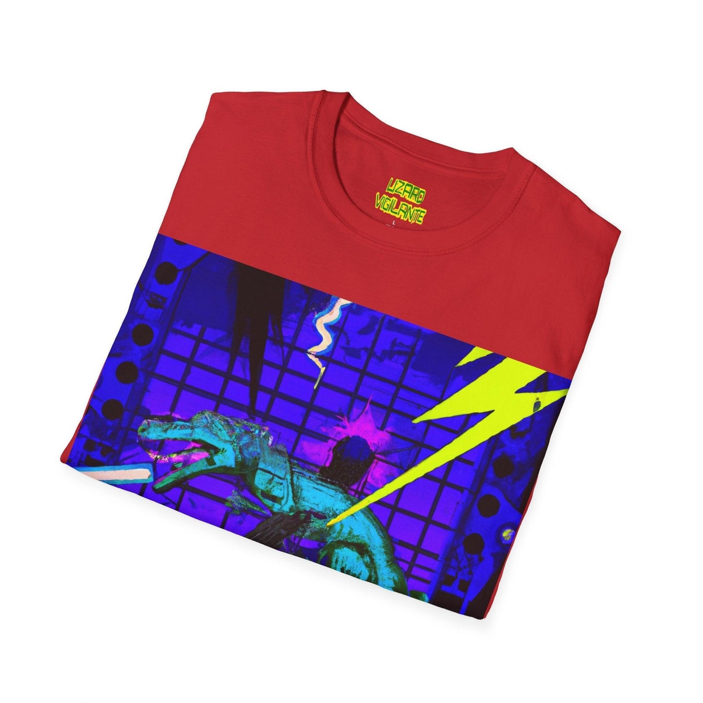 Lizard Vigilante Lives Unisex Softstyle T-Shirt - Lizard Vigilante