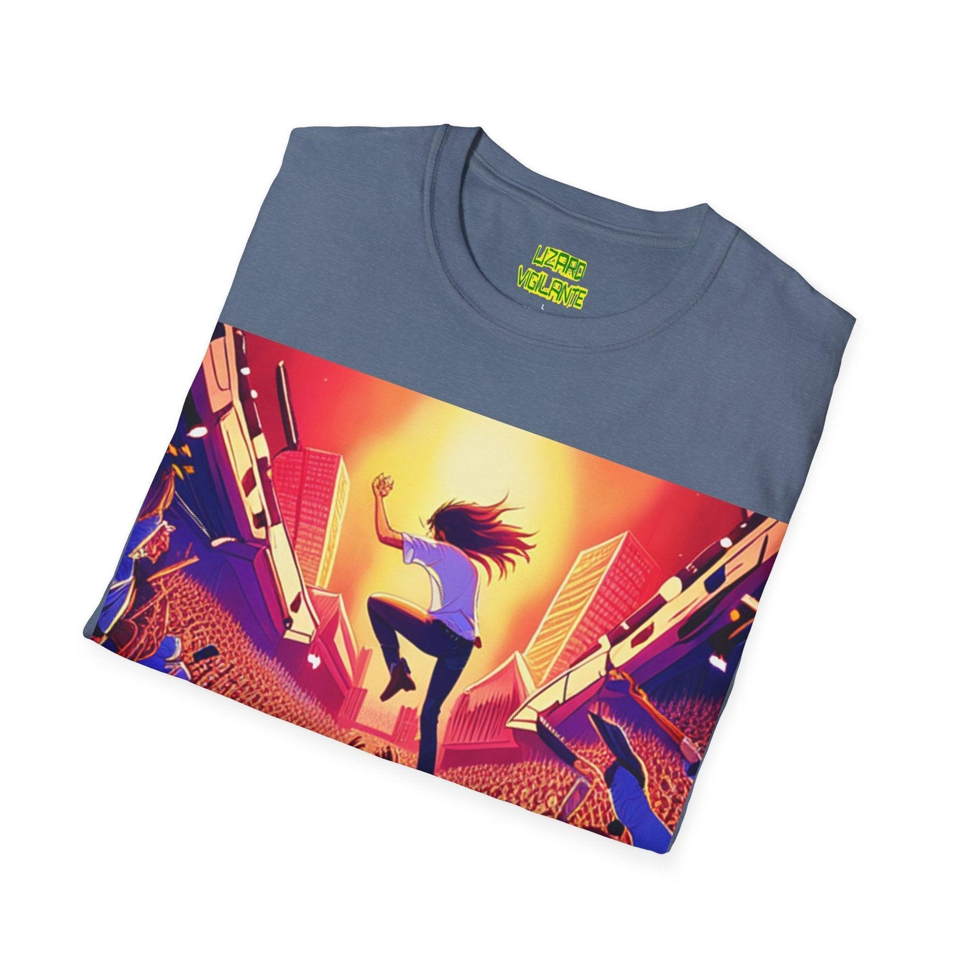 An UnMellow Concert Unisex Softstyle T-Shirt - Lizard Vigilante