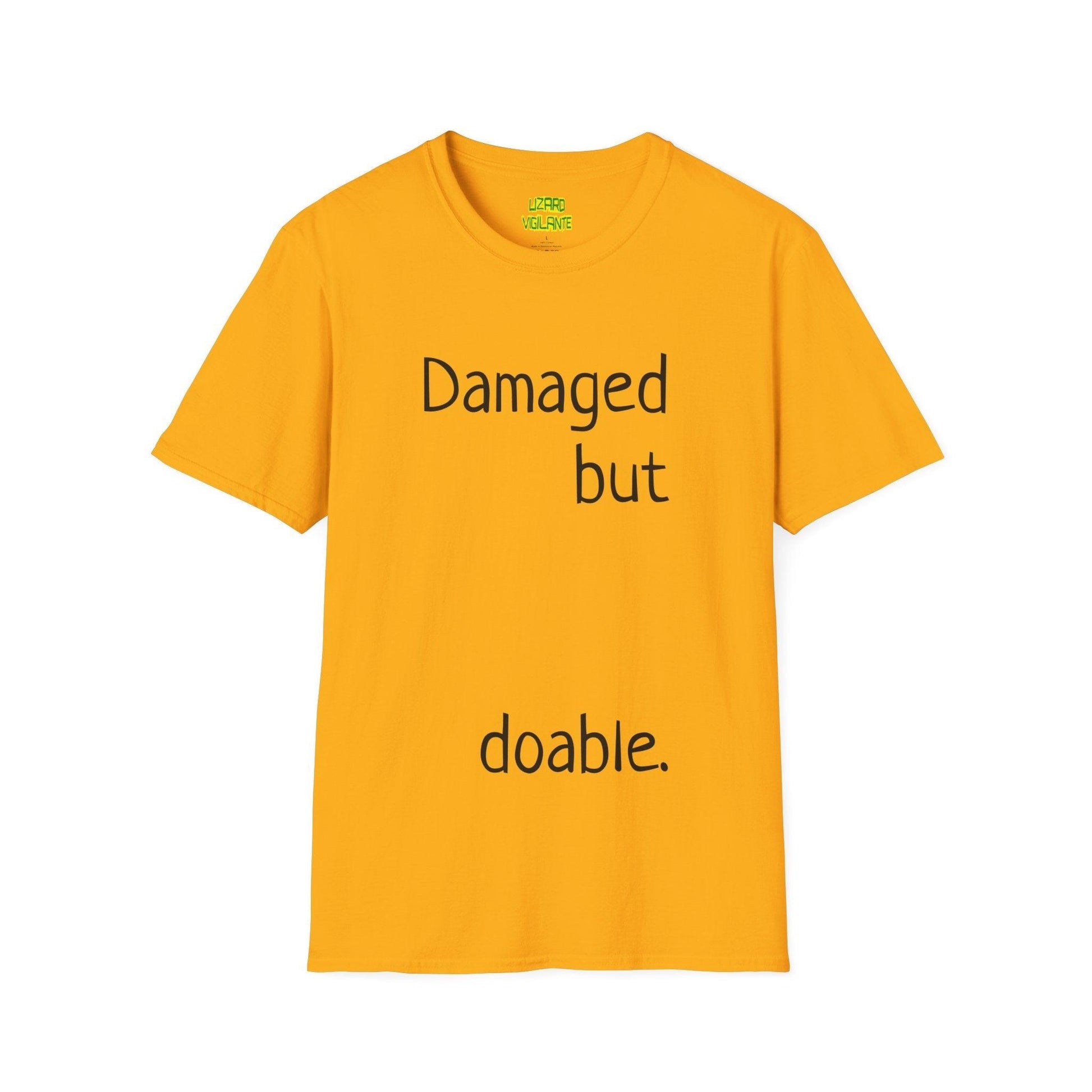 Damaged but doable. Unisex Softstyle T-Shirt - Lizard Vigilante