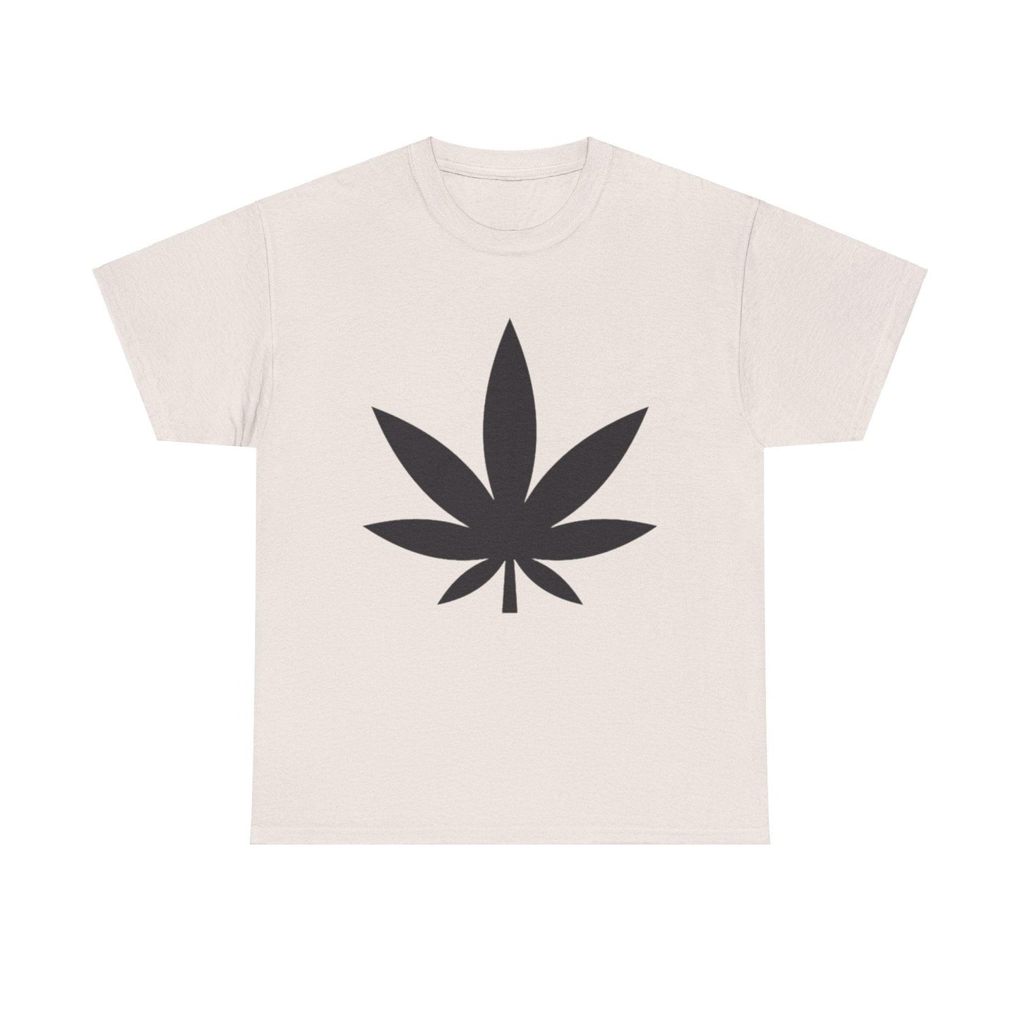 Black Pot Leaf Unisex Heavy Cotton Tee - Lizard Vigilante