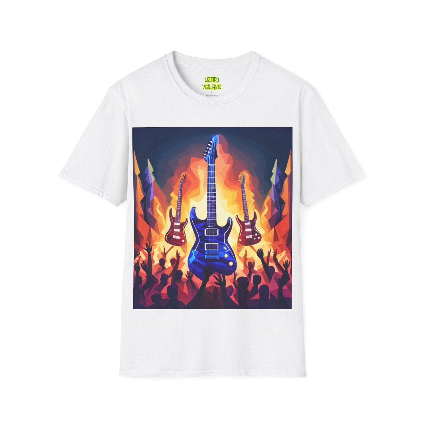 Concert Hero Guitars Unisex Softstyle T-Shirt - Lizard Vigilante