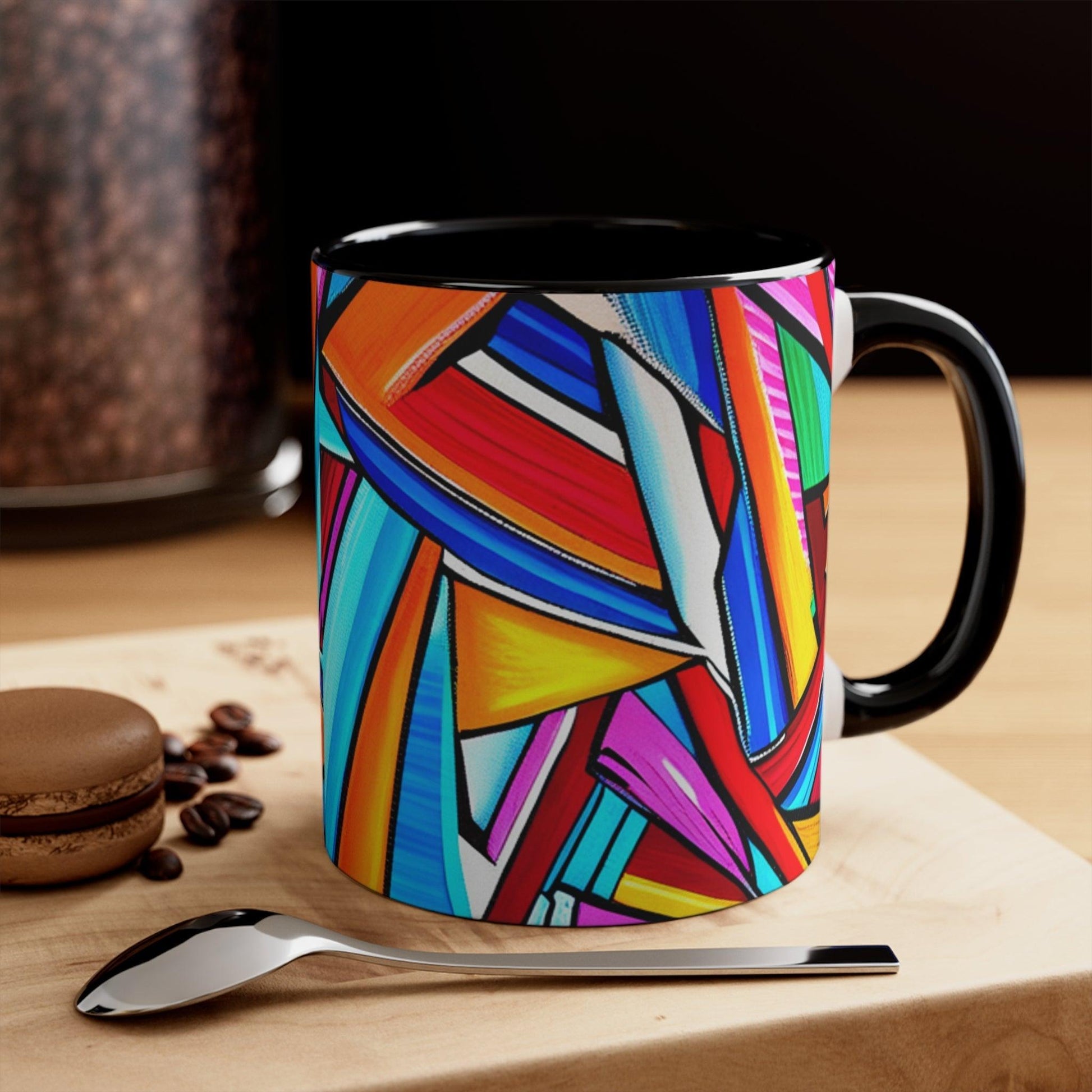 Geometrocide Accent Coffee Mug, 11oz - Lizard Vigilante