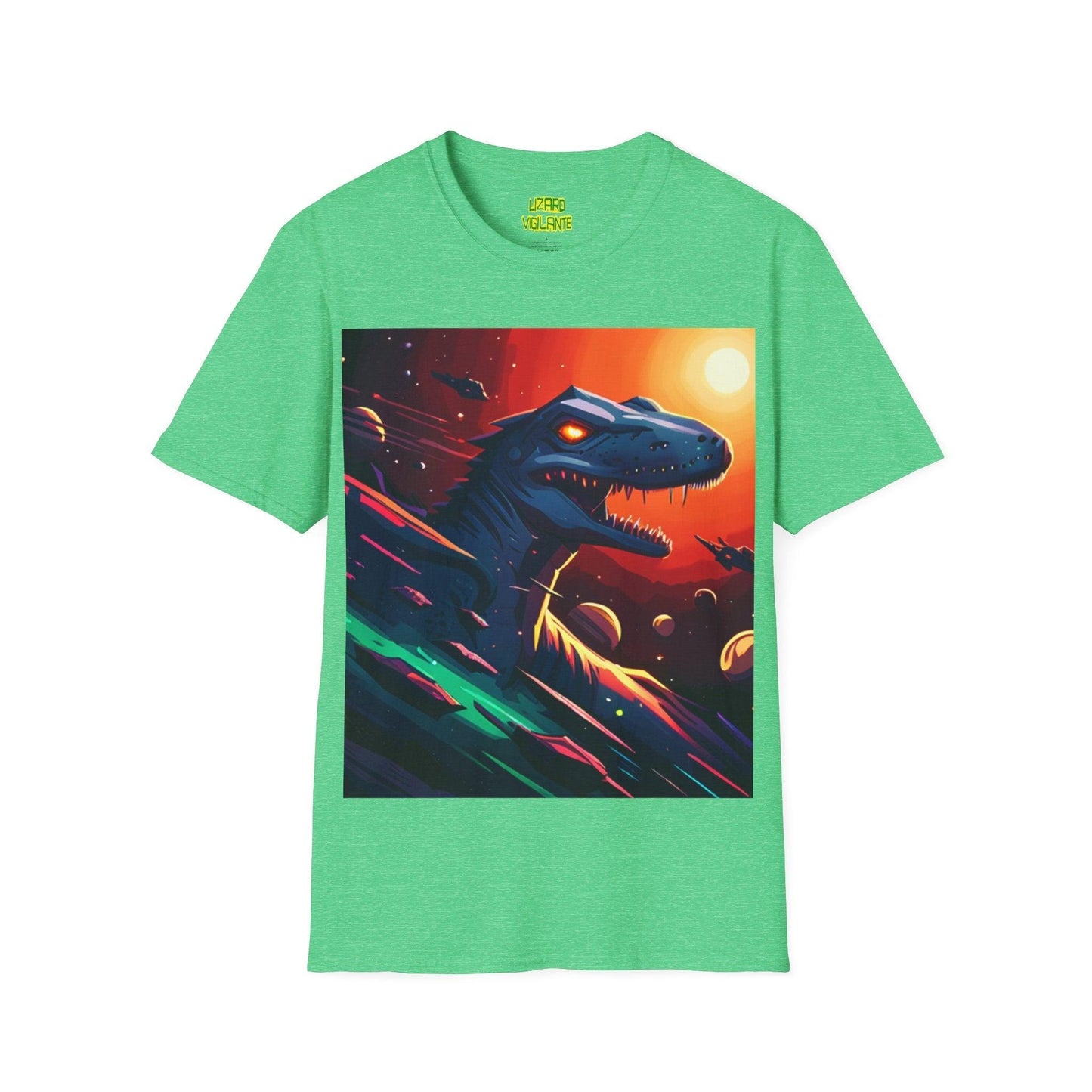 Lizard Vigilante Universe Unisex Softstyle T-Shirt - Lizard Vigilante