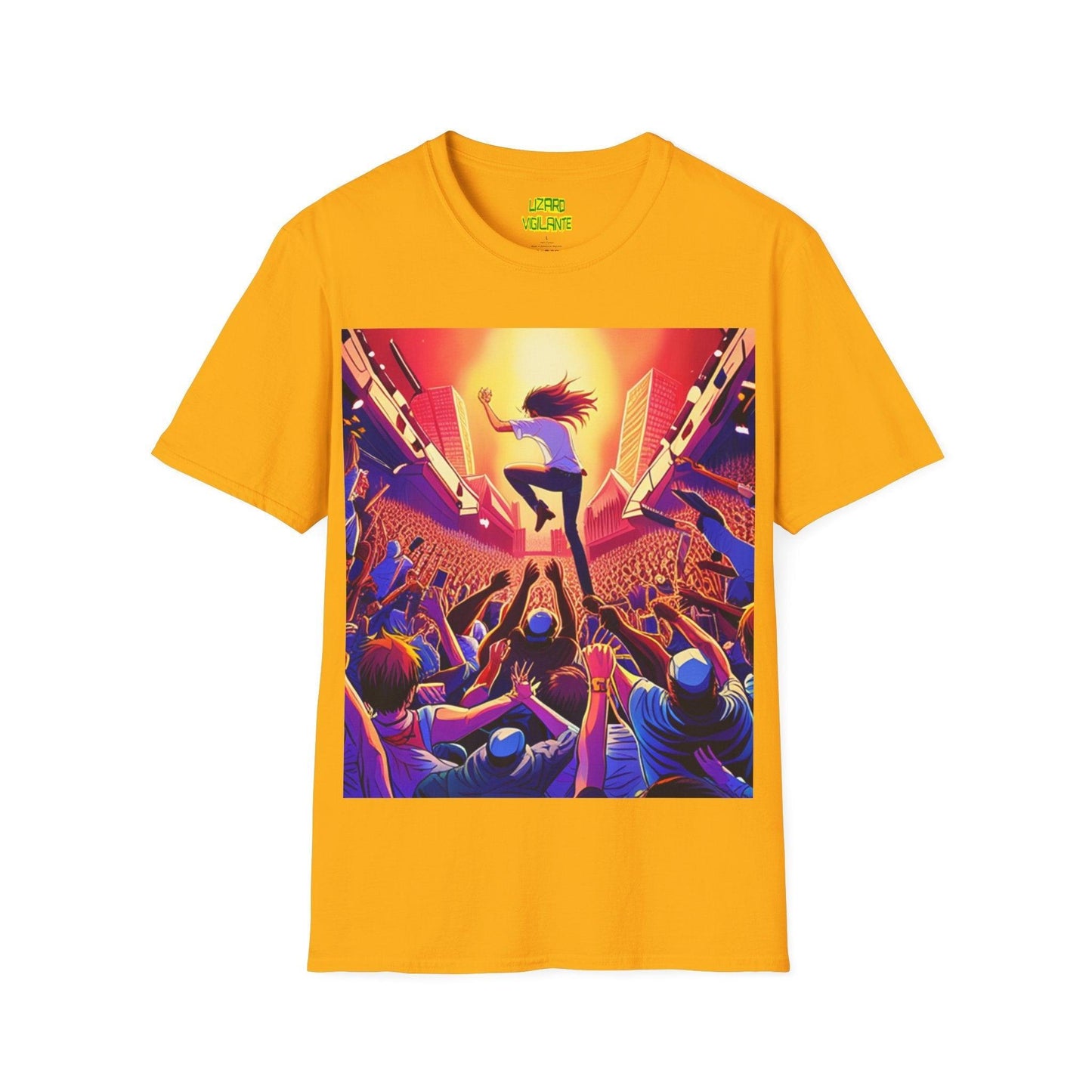 An UnMellow Concert Unisex Softstyle T-Shirt - Lizard Vigilante