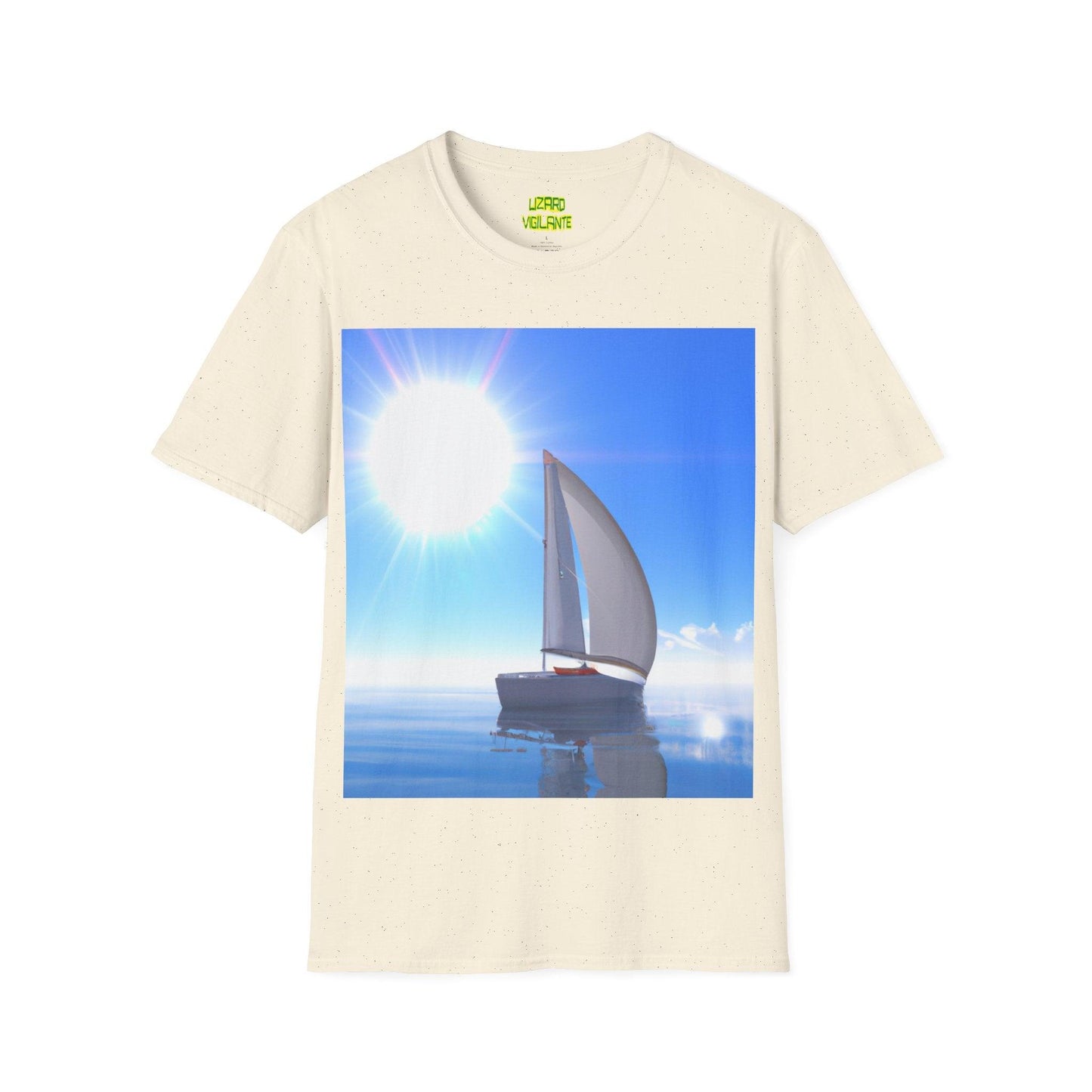 Sailing Boat Horiz Unisex Softstyle T-Shirt - Lizard Vigilante