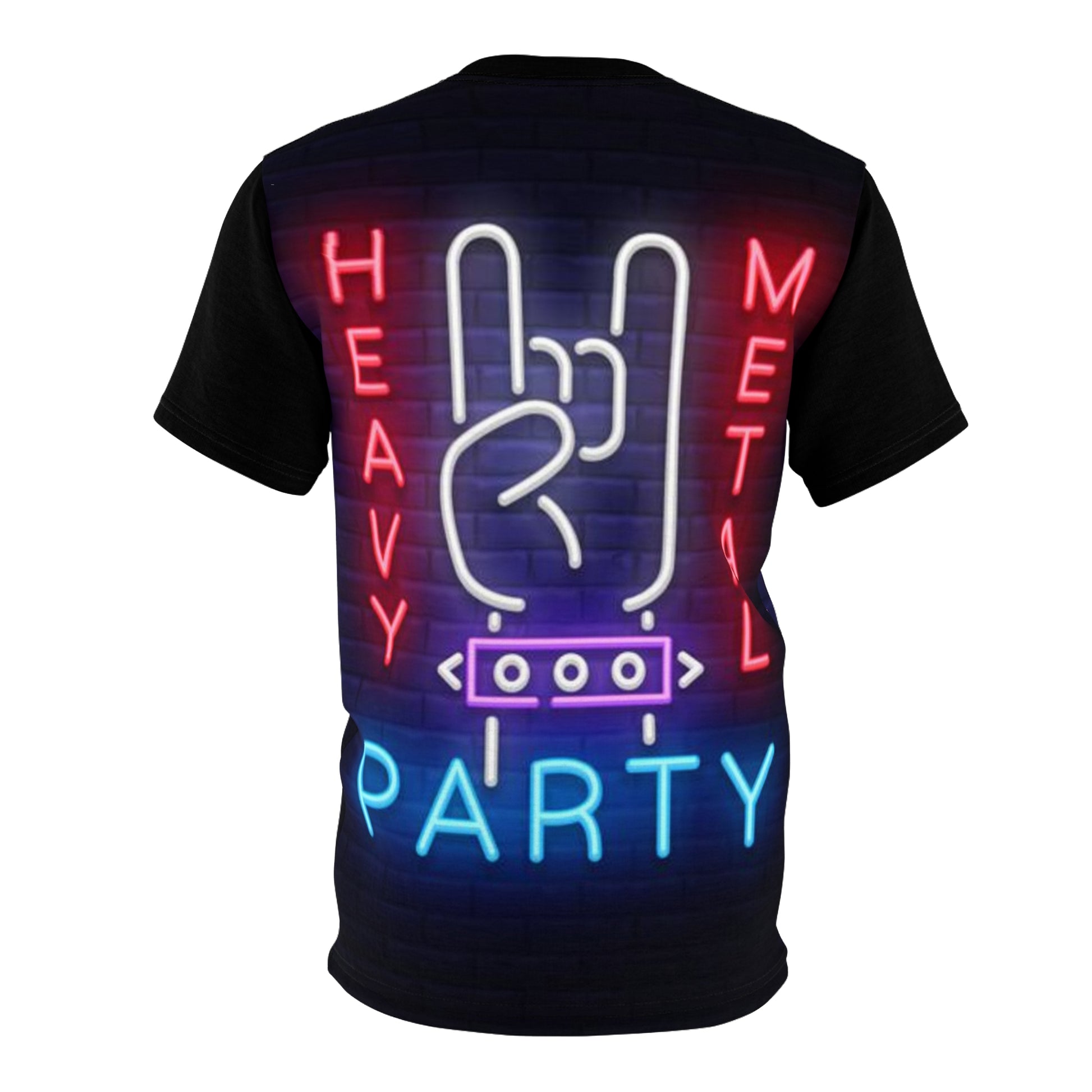 Heavy Metal Party Neon Unisex Tee Shirt - Premium All Over Prints from Printify - Just $43.70! Shop now at Lizard Vigilante