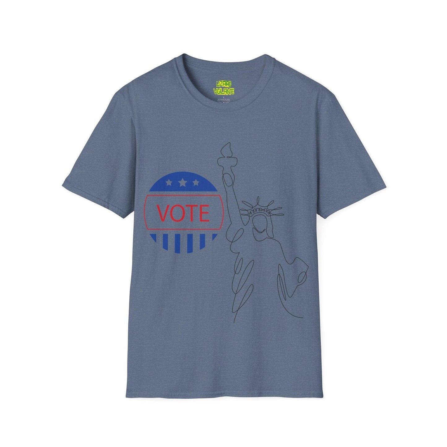 VOTE Liberty Unisex Softstyle T-Shirt - Lizard Vigilante