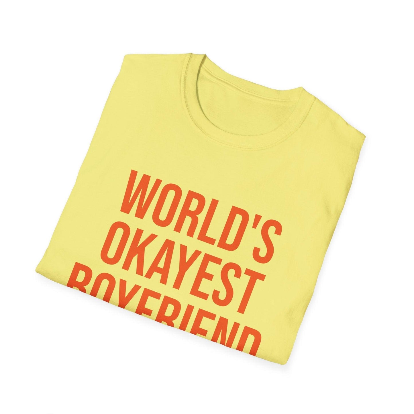 World's Okayest Boyfriend Unisex Softstyle T-Shirt - Lizard Vigilante