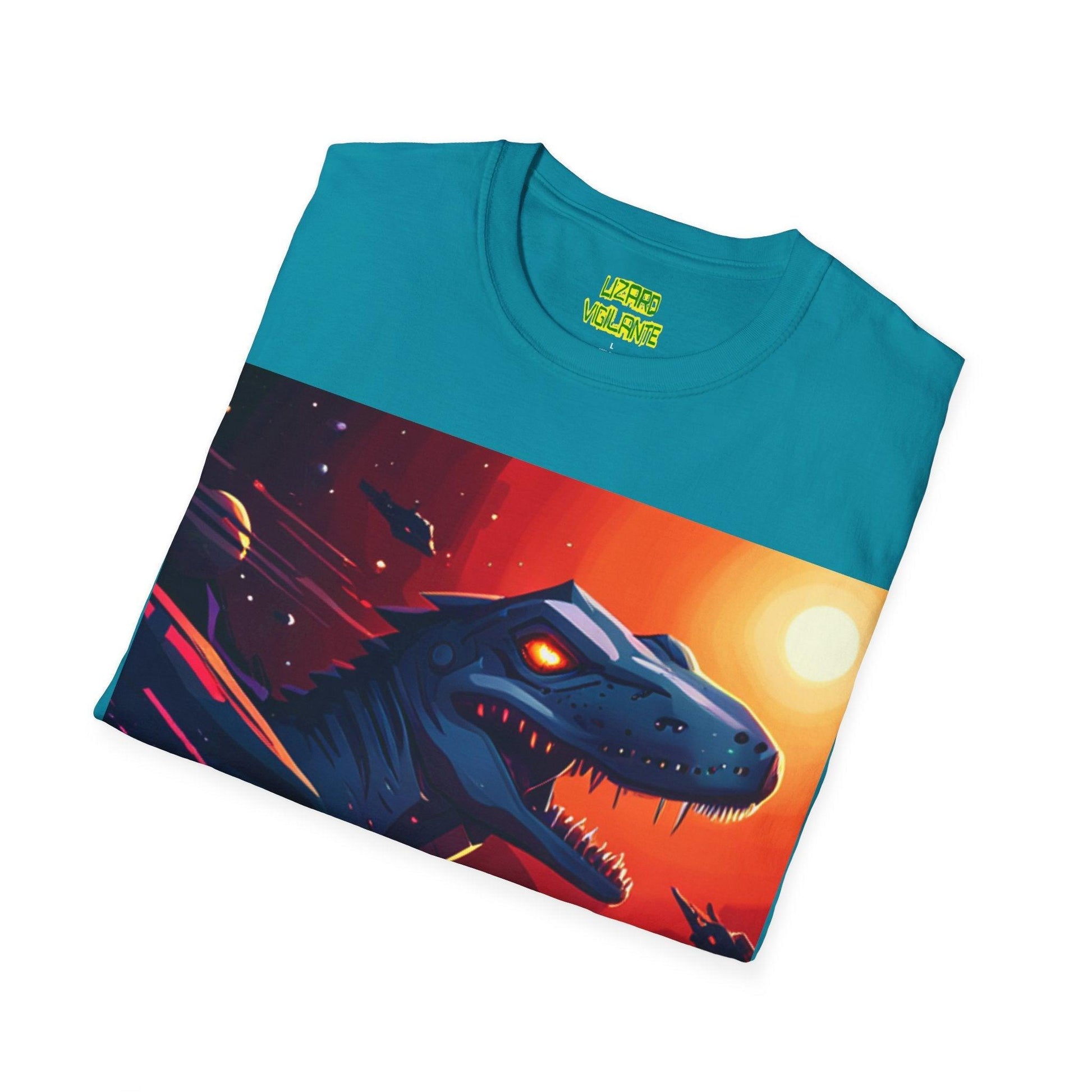 Lizard Vigilante Universe Unisex Softstyle T-Shirt - Lizard Vigilante