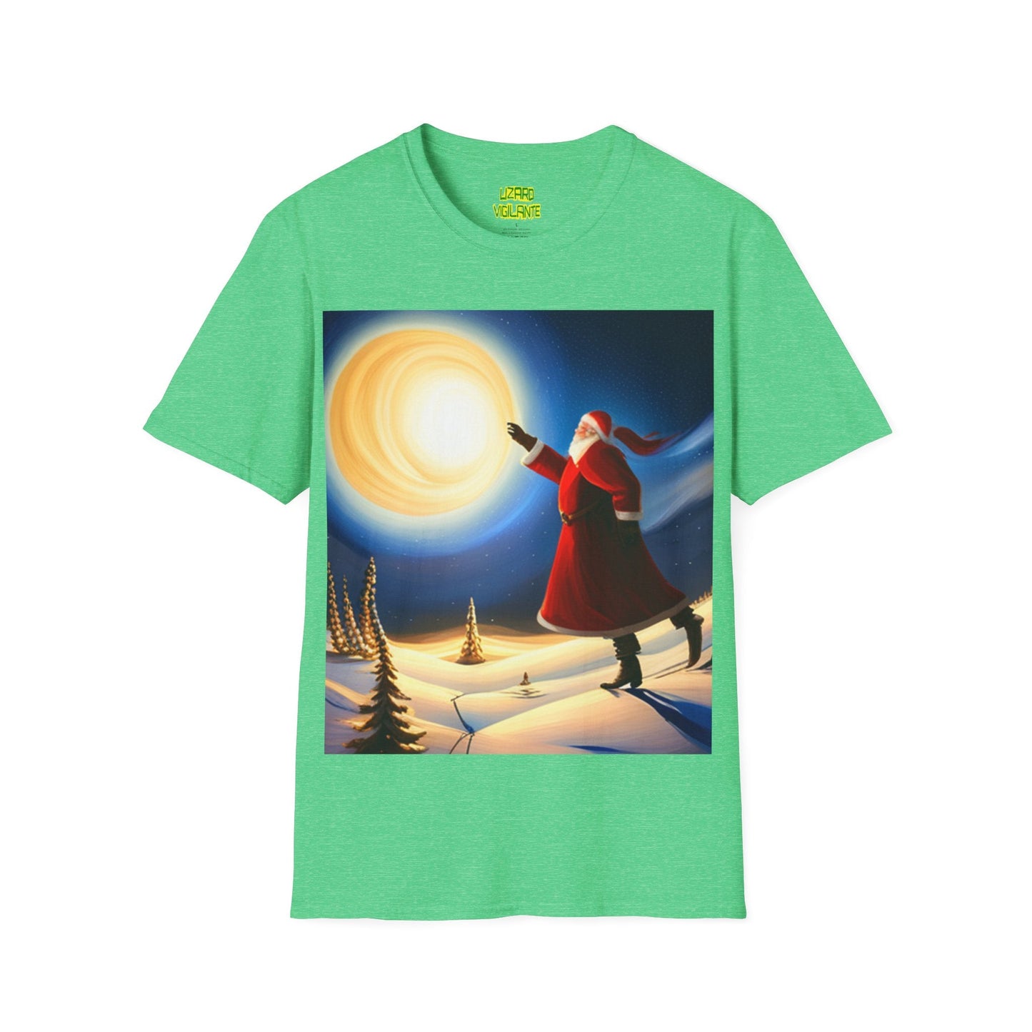 Tall Christmas Santa Unisex Softstyle T-Shirt - Lizard Vigilante
