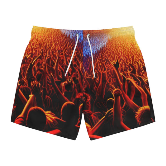 Concert Crowd Swim Trunks - Lizard Vigilante