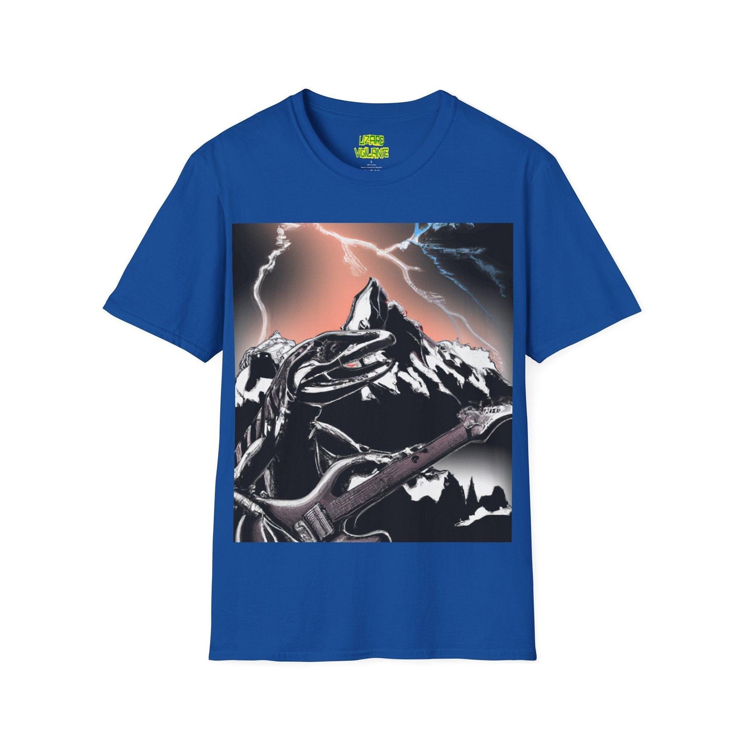 Lizard Vigilante at Mountain Unisex Softstyle T-Shirt - Lizard Vigilante