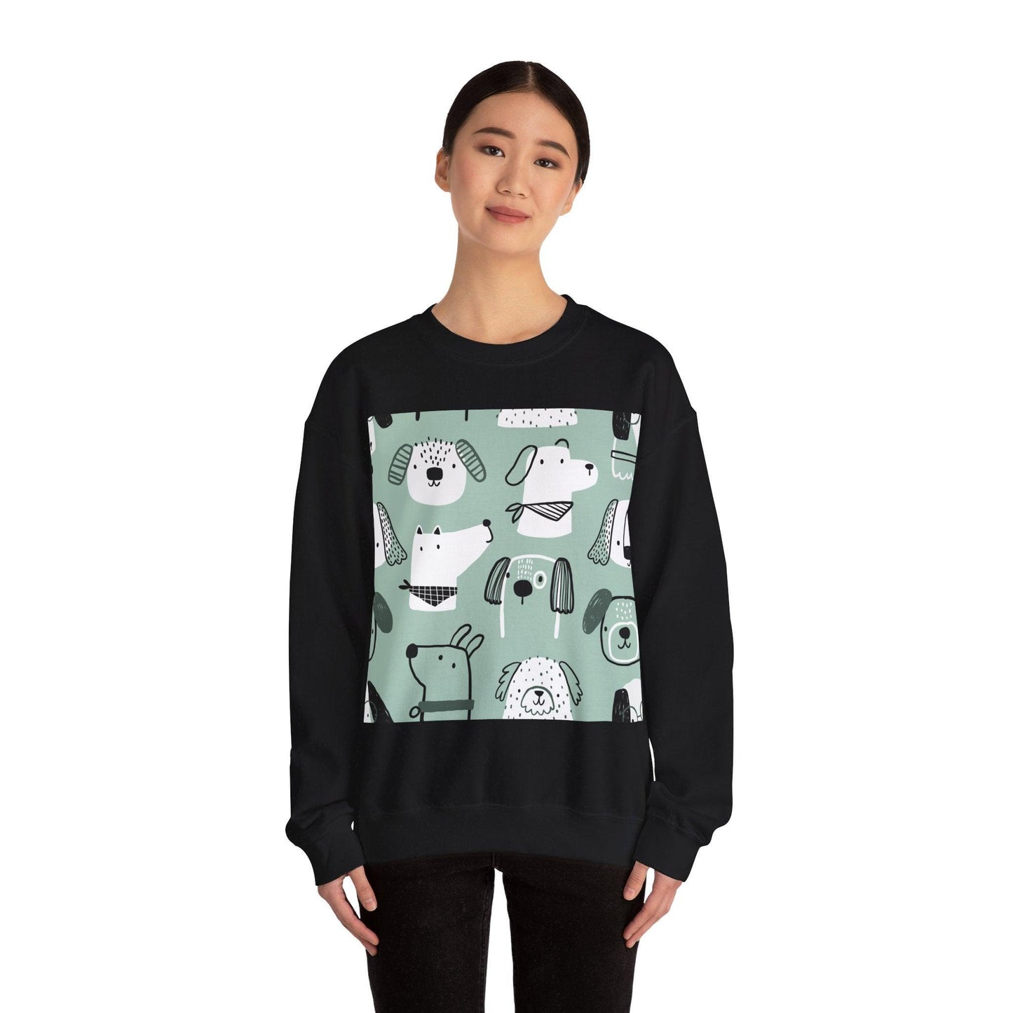 Illustrated Doggers Unisex Heavy Blend™ Crewneck Sweatshirt - Premium Sweatshirt from Printify - Just $35.64! Shop now at Lizard Vigilante