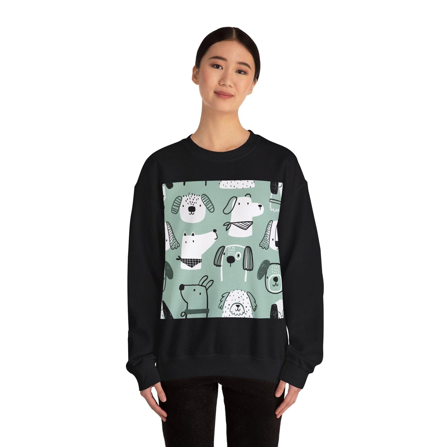 Illustrated Doggers Unisex Heavy Blend™ Crewneck Sweatshirt - Lizard Vigilante