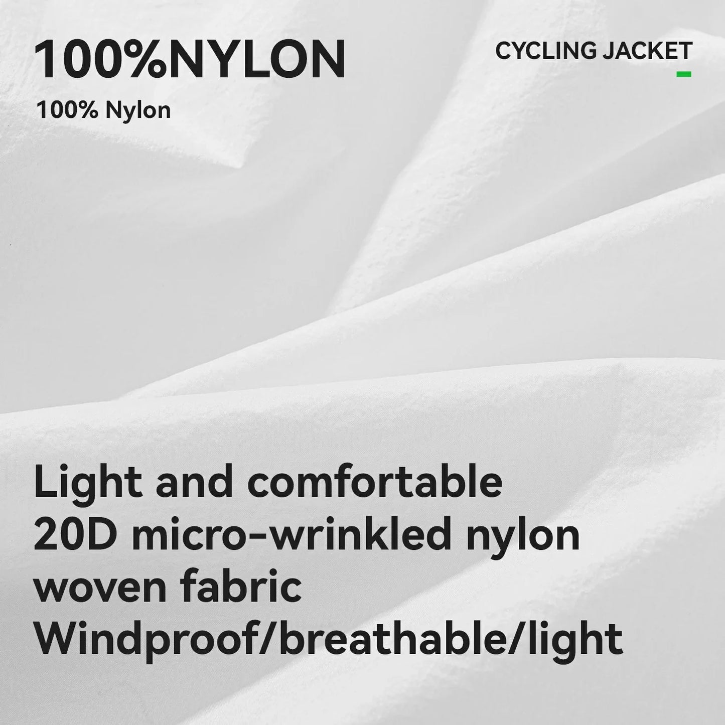 ROCKBROS Fluorescent Lightweight Cycling Phosphorescent Jacket Foldable