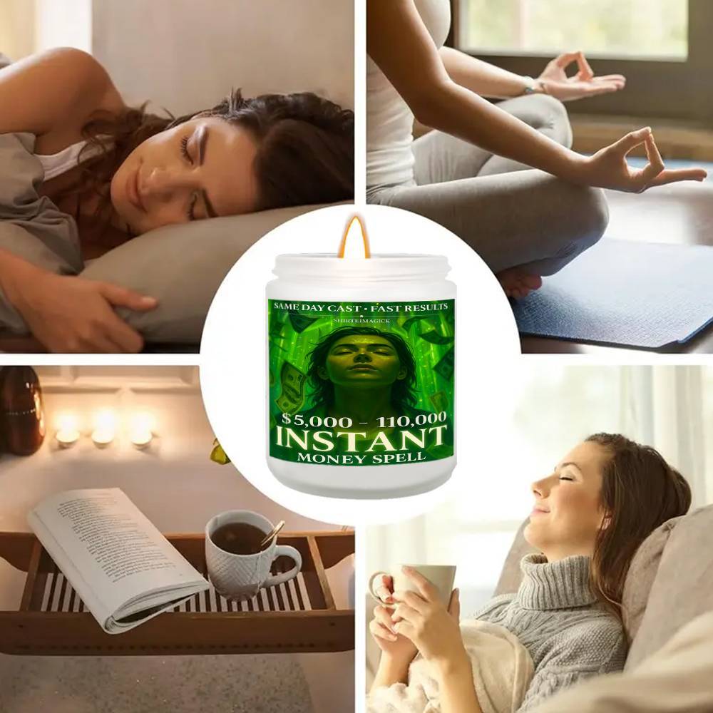 1pc 5. 3 Oz Instant Money Spell Casting Scented Candle Soybean Wax Gift Idea For Women Men Adult Bestie Coworker Husband Wife Him Her Son Daughter Dad Mum Sister Brother Family On Birthday Xmas New Year Funny Unique Essential