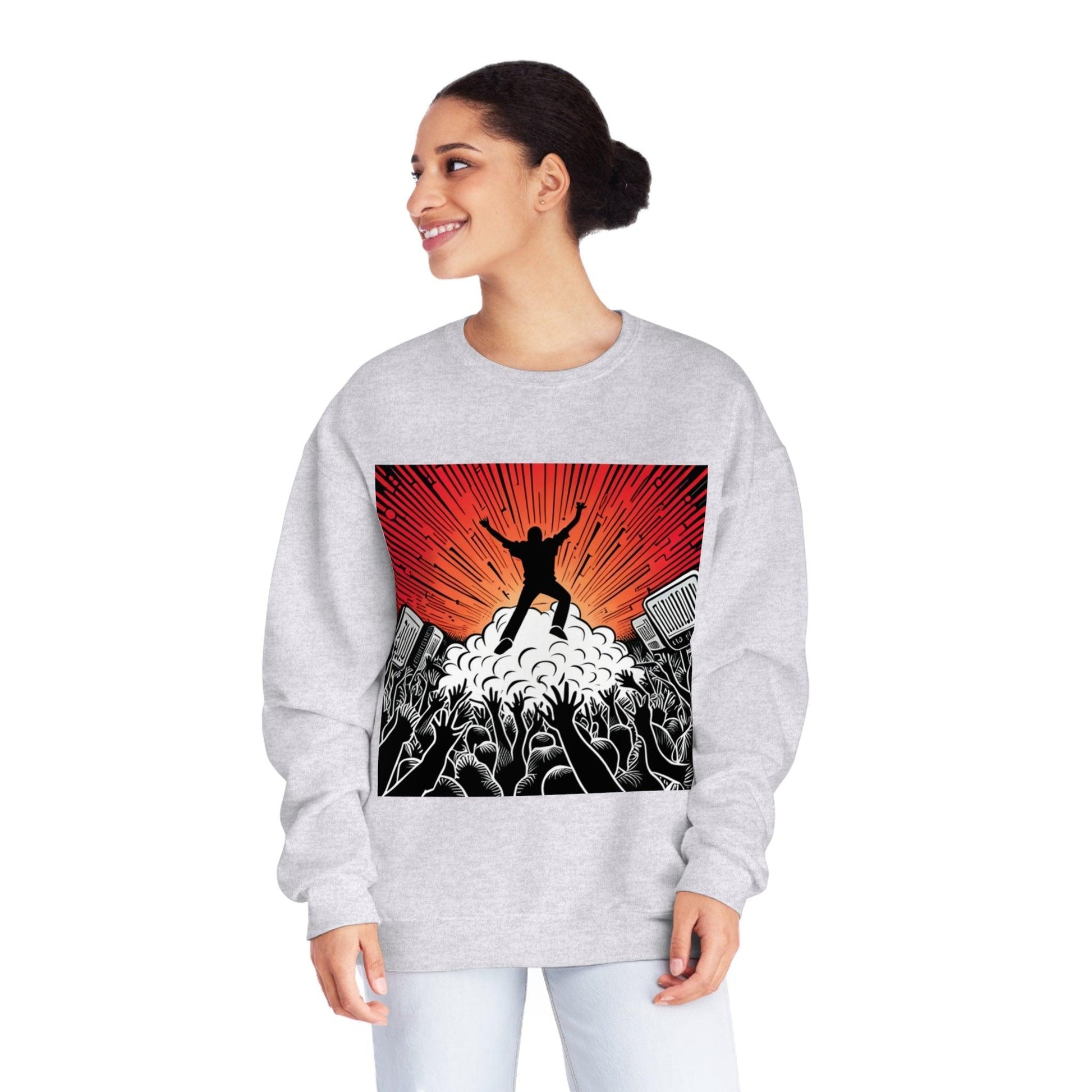 Metal Concert Unisex NuBlend® Crewneck Sweatshirt - Lizard Vigilante