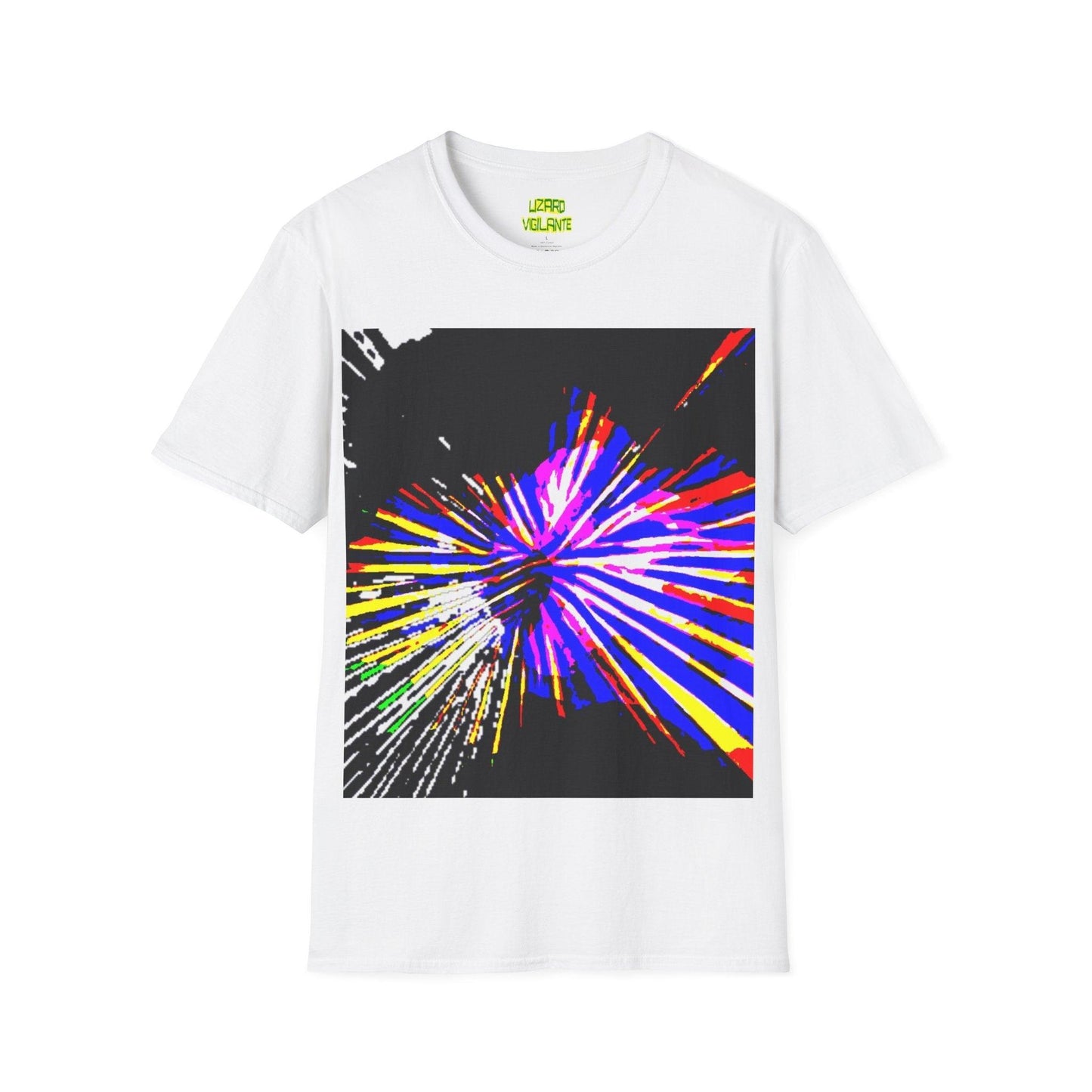 Neon Bursted Unisex Softstyle T-Shirt - Lizard Vigilante