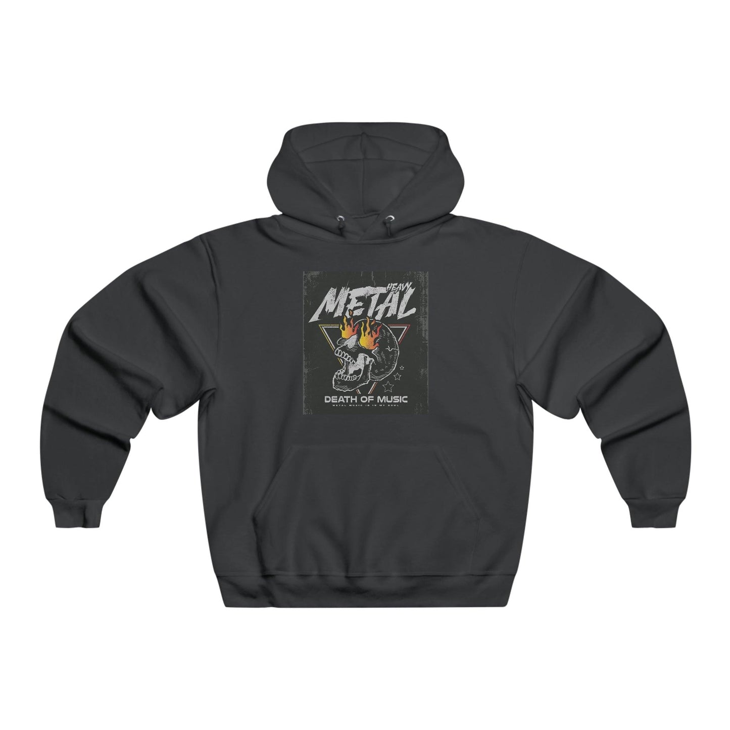 Heavy Metal Death Of Music Men's NUBLEND® Hooded Sweatshirt - Lizard Vigilante