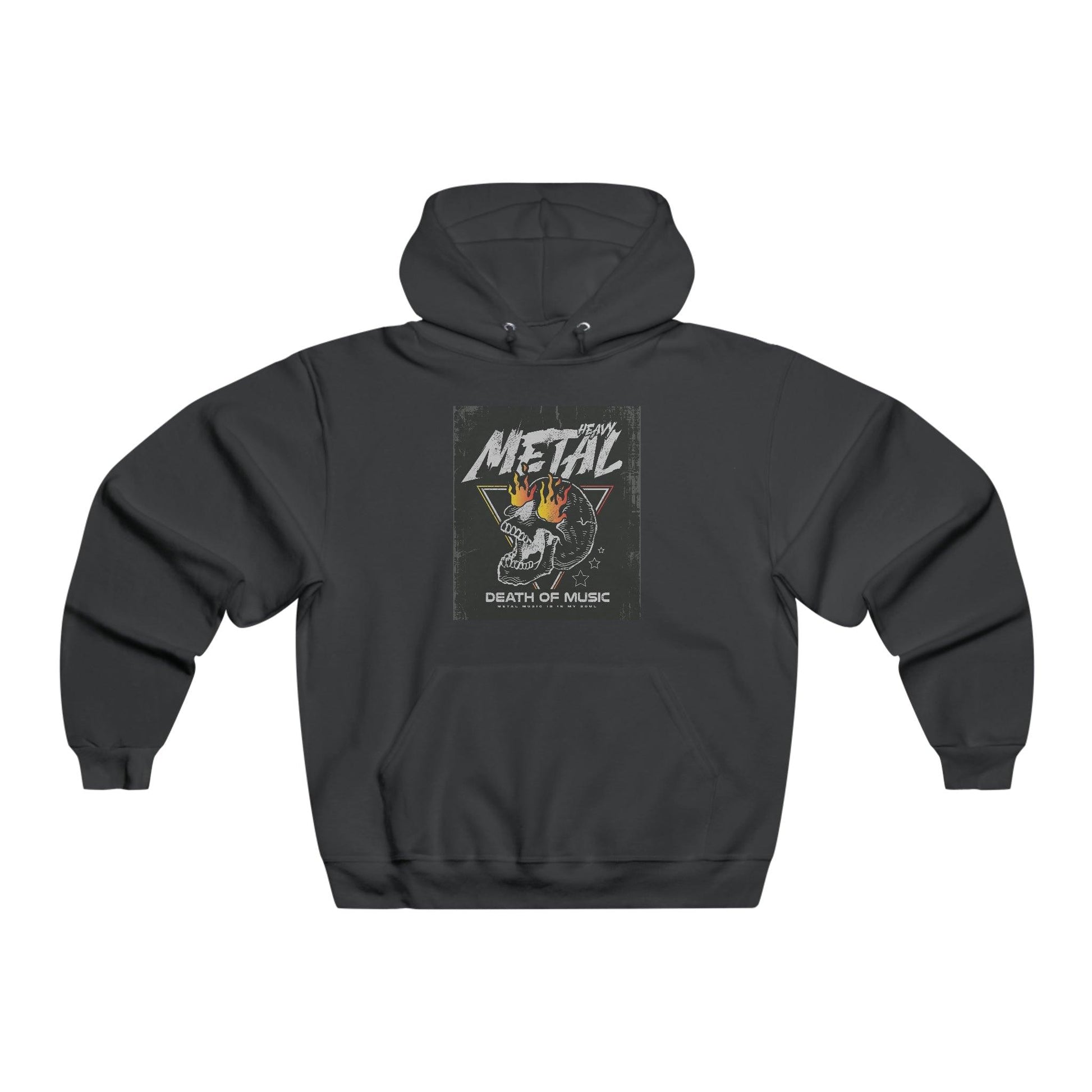 Heavy Metal Death Of Music Men's NUBLEND® Hooded Sweatshirt - Lizard Vigilante