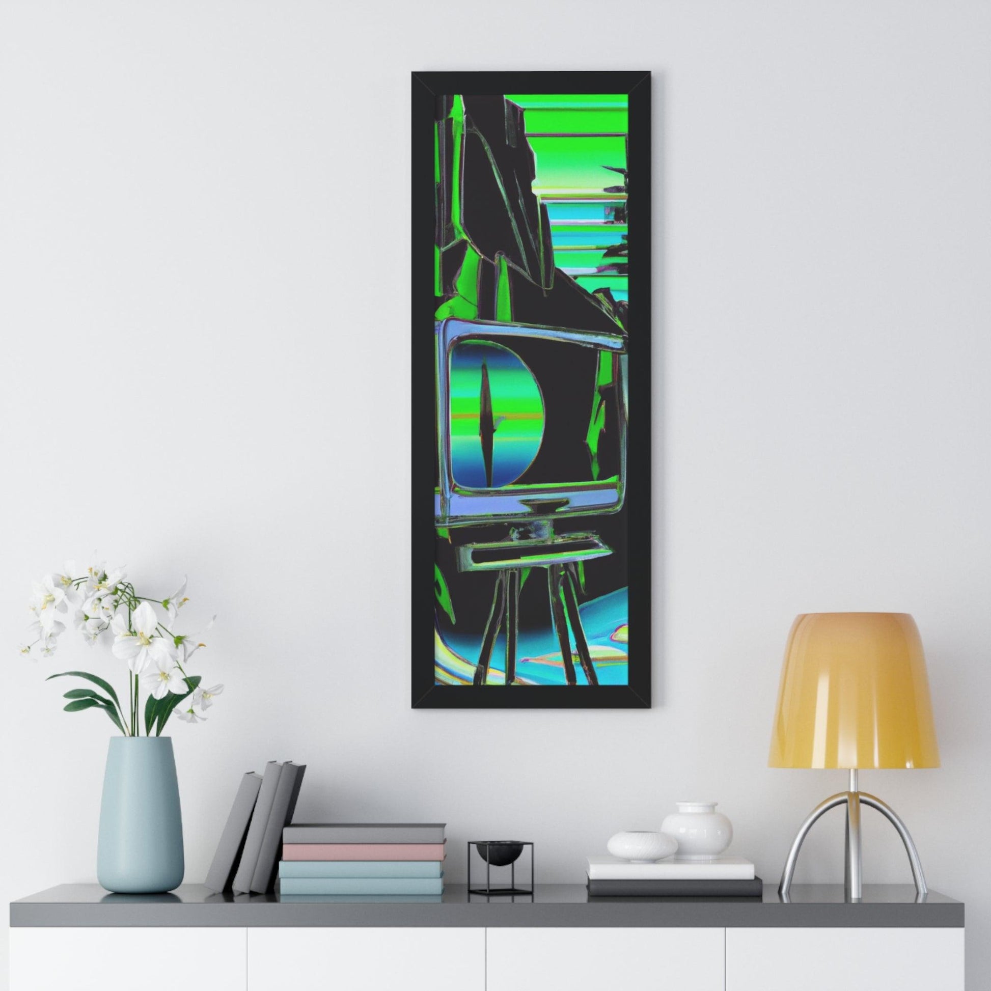 TVtv Framed Vertical Poster - Lizard Vigilante