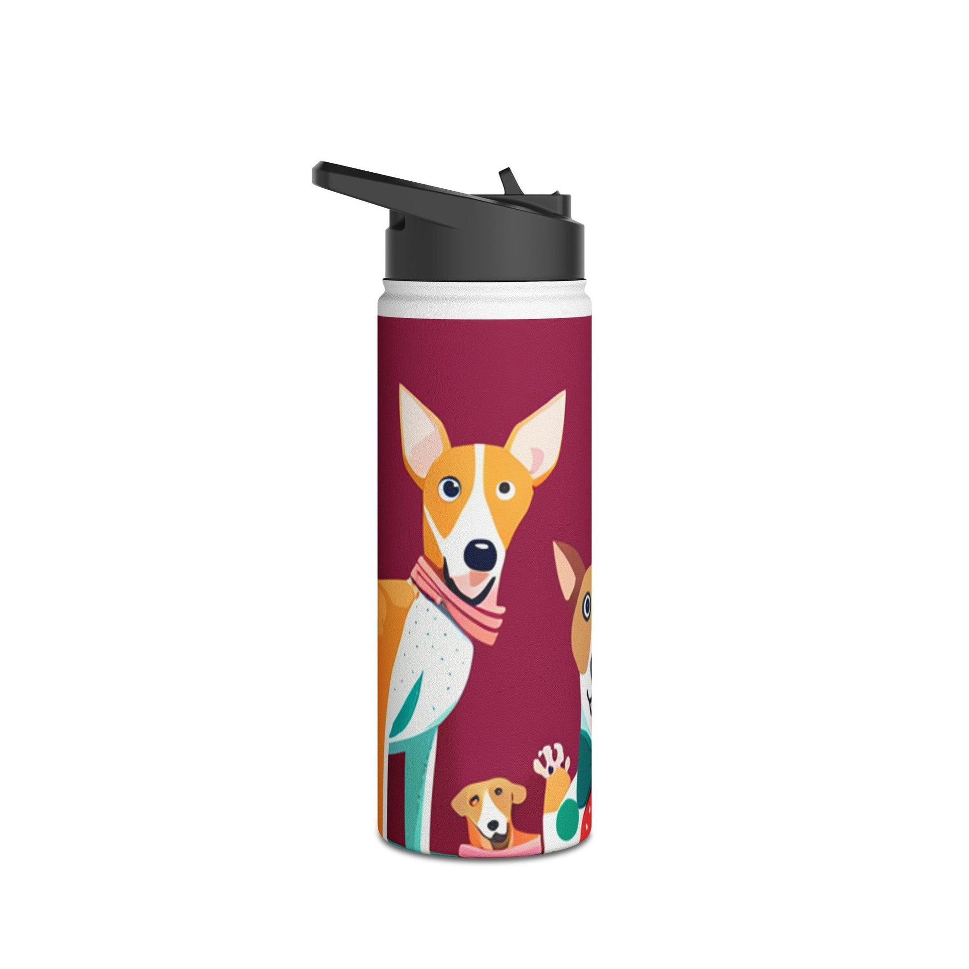 Illustrated by Doggie Stainless Steel Water Bottle, Standard Lid - Lizard Vigilante