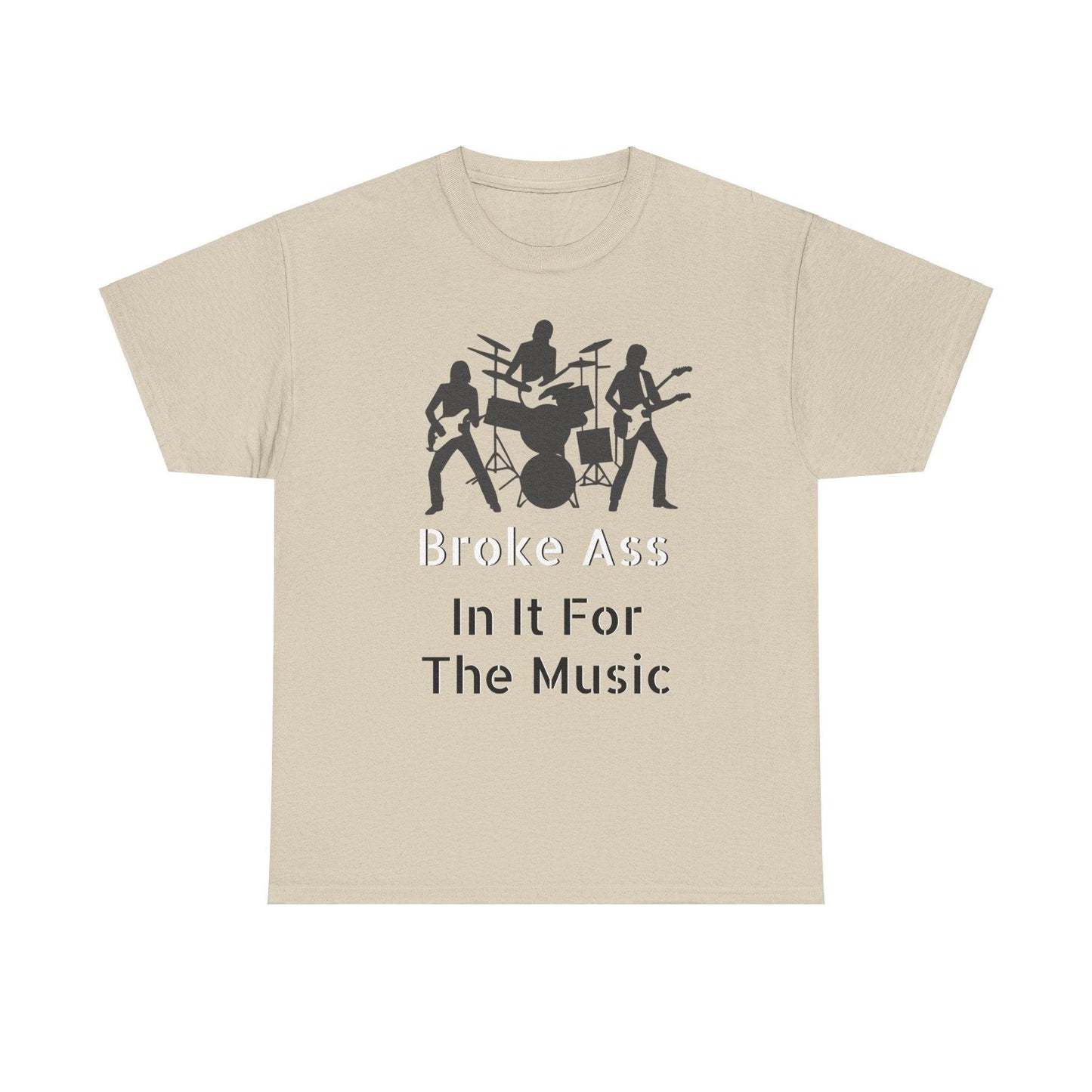 Broke Ass Band Album "In It For The Music" Unisex Heavy Cotton Tee - Lizard Vigilante