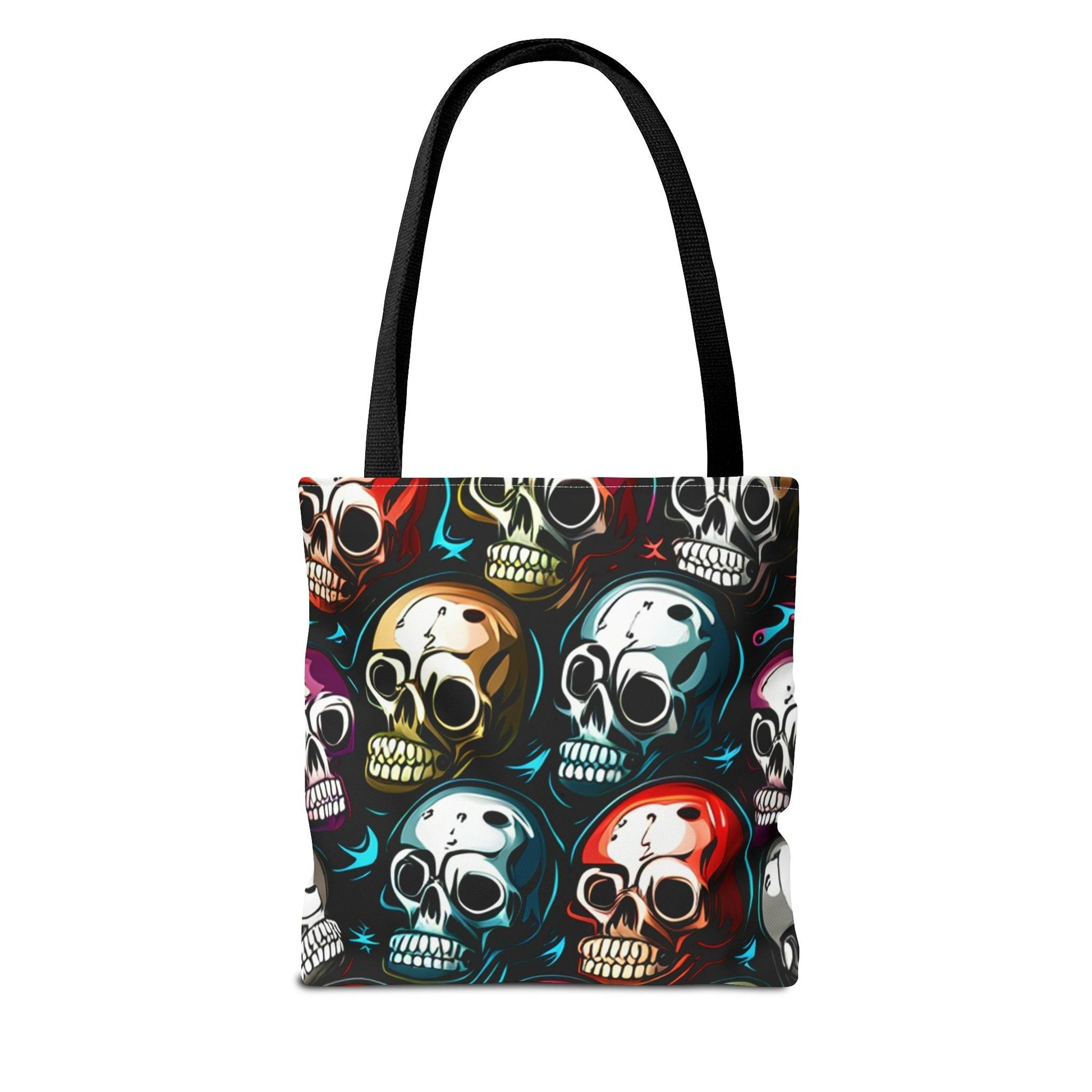 Death Metal Skulls Tote Bag (AOP) - Lizard Vigilante