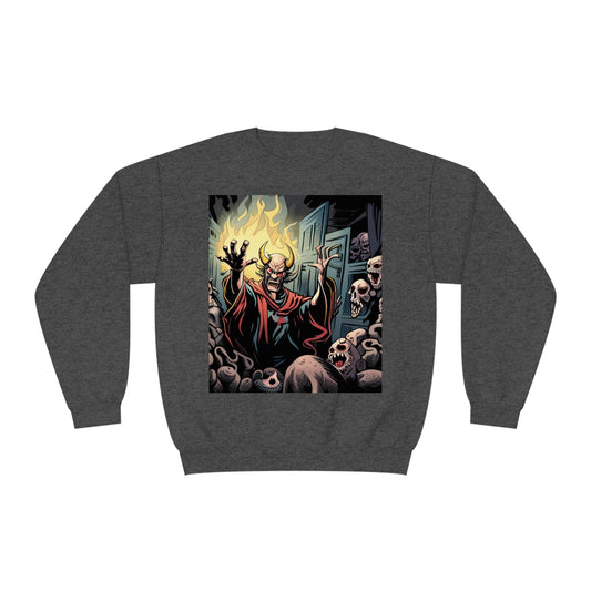 Devil's Rejected Skulls Unisex NuBlend® Crewneck Sweatshirt - Lizard Vigilante