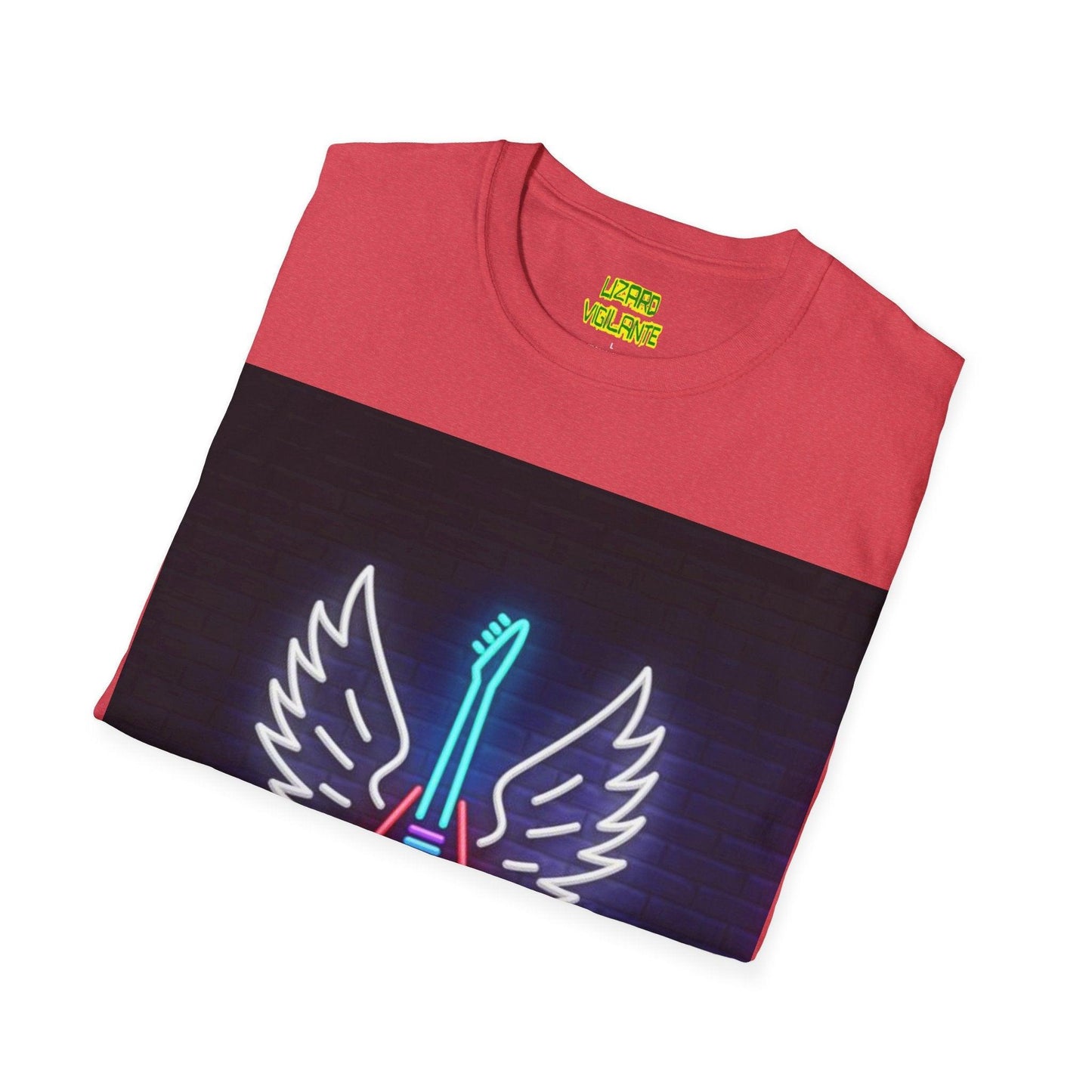 Neon Guitar Shop Unisex Softstyle T-Shirt - Lizard Vigilante