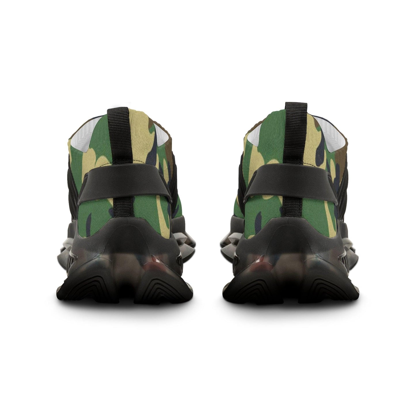 Green Camouflage Men's Mesh Sneakers - Lizard Vigilante