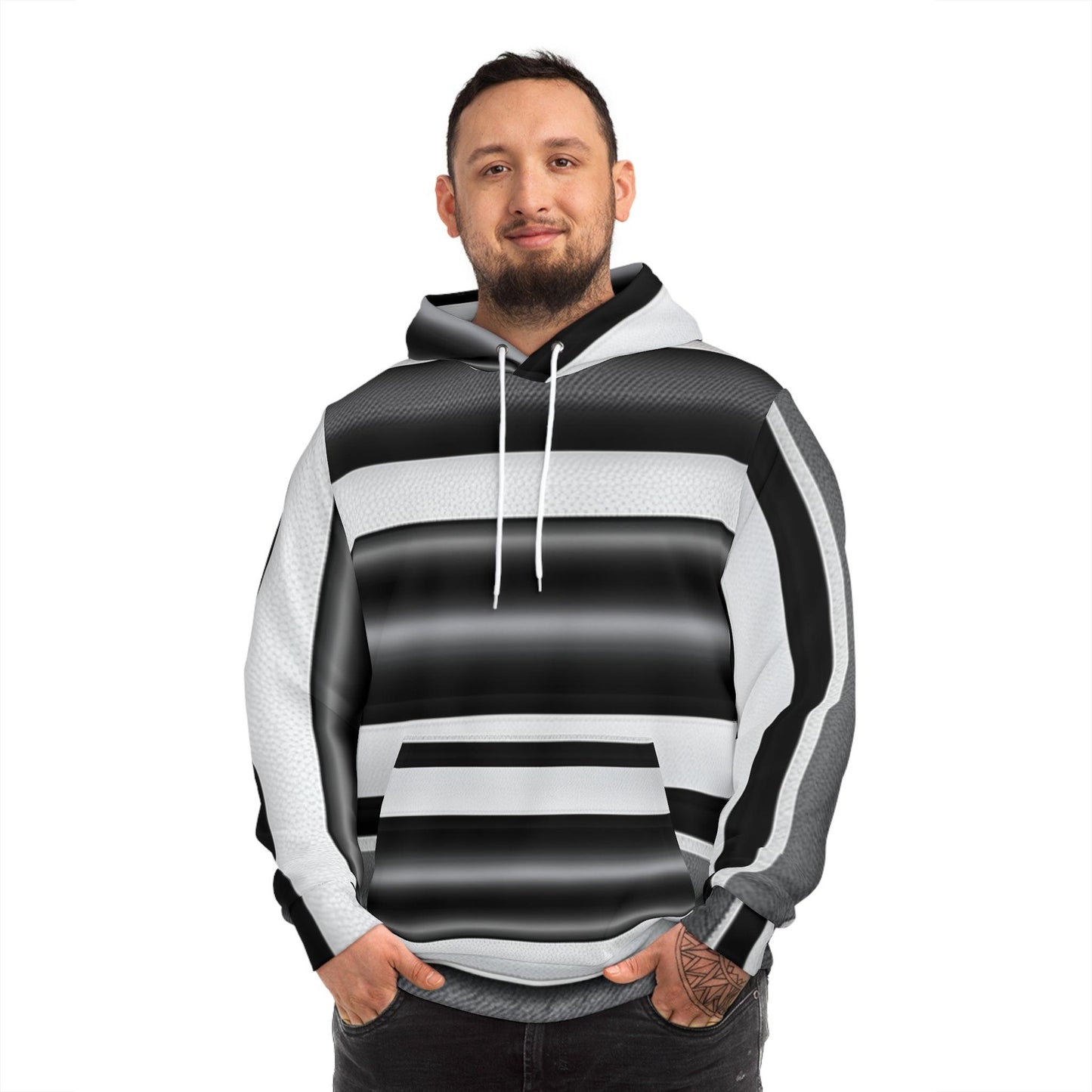 Stripe Type Fashion Hoodie - Lizard Vigilante