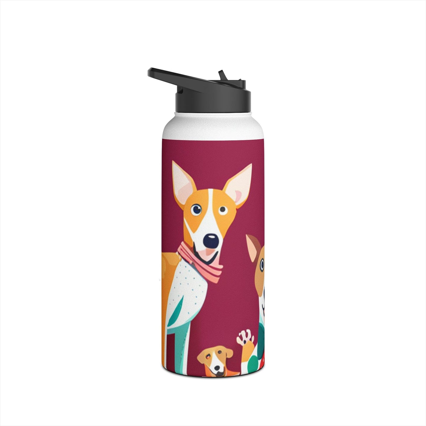 Illustrated by Doggie Stainless Steel Water Bottle, Standard Lid - Lizard Vigilante