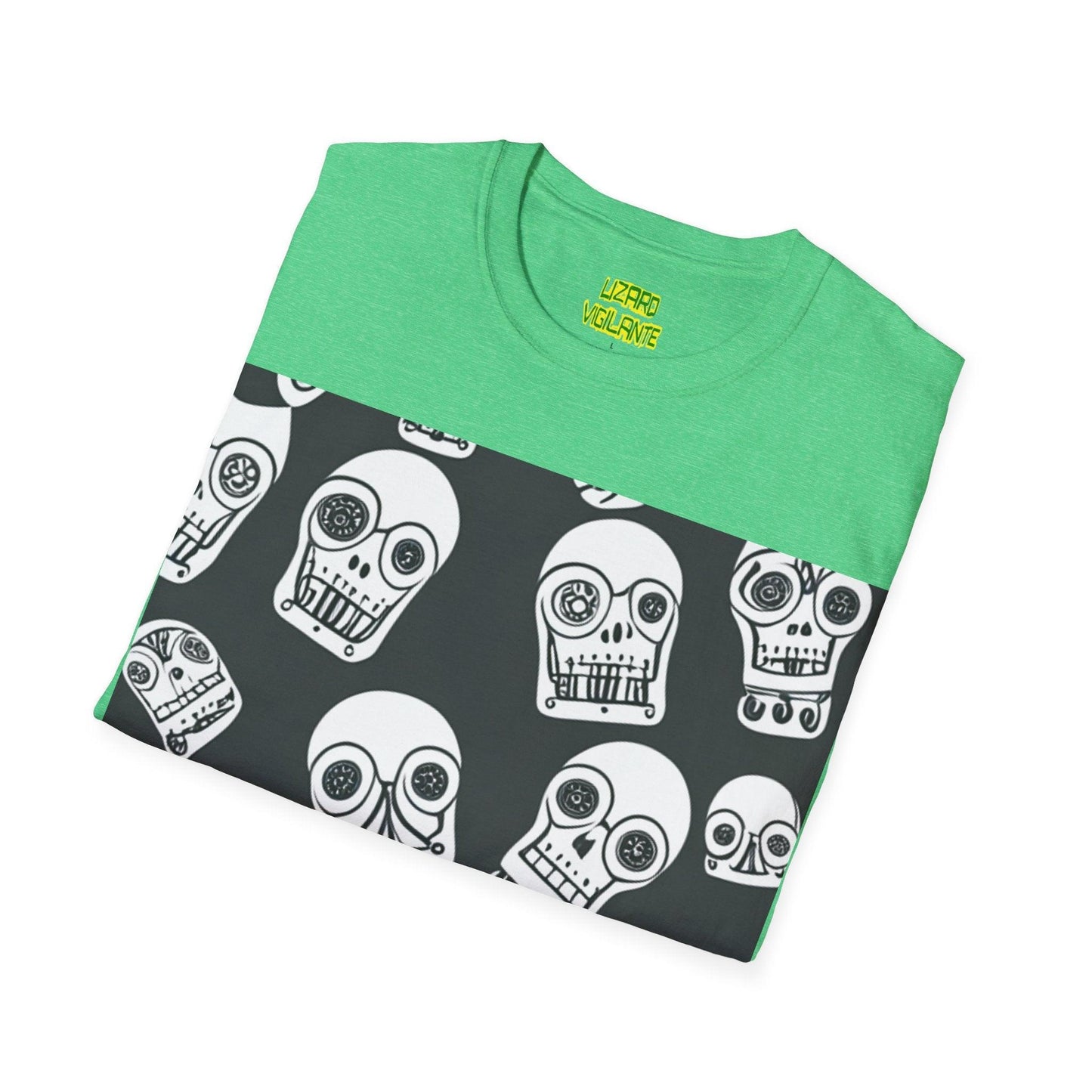 Bot Skulled Unisex Softstyle T-Shirt - Lizard Vigilante