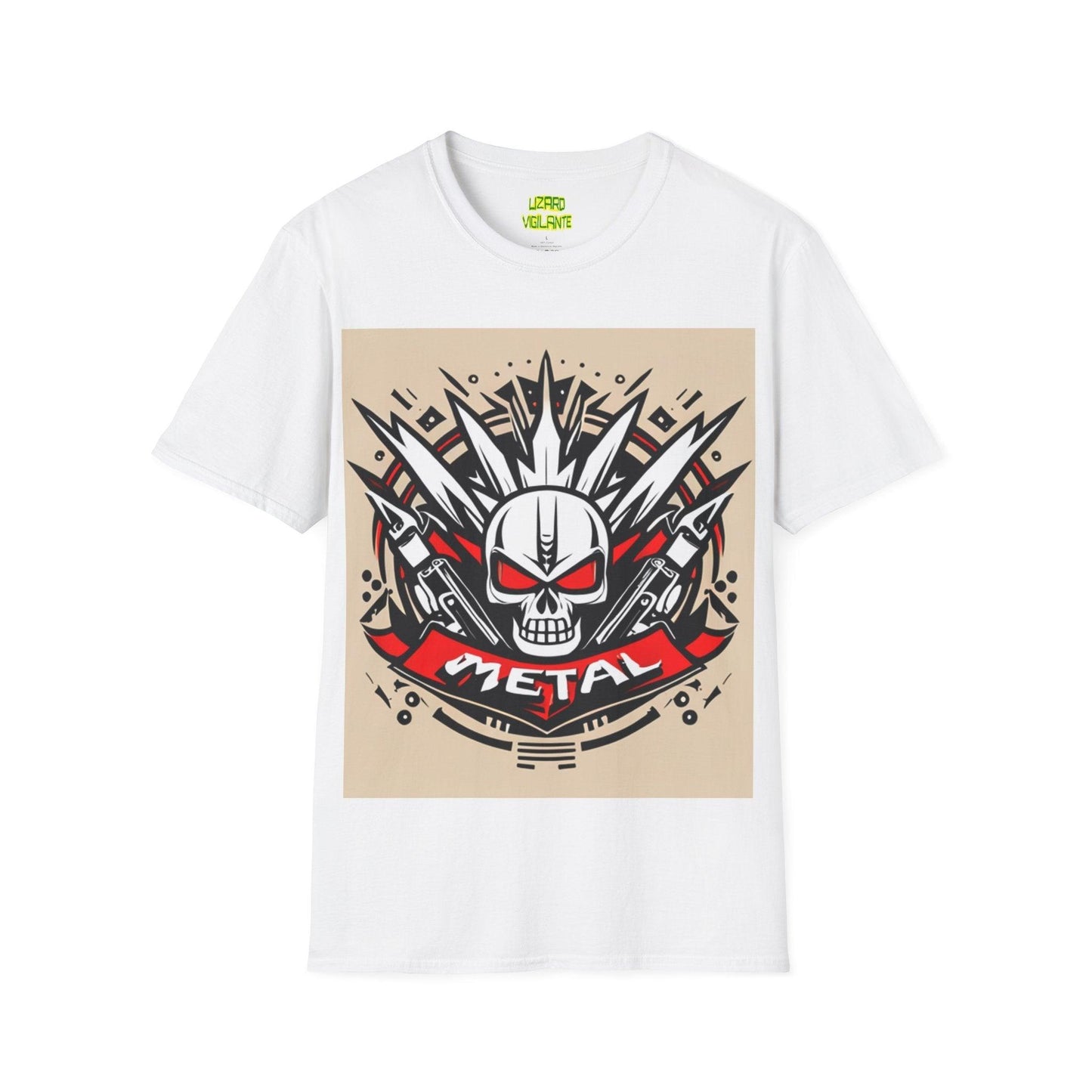 Metal Skul Unisex Softstyle T-Shirt - Lizard Vigilante