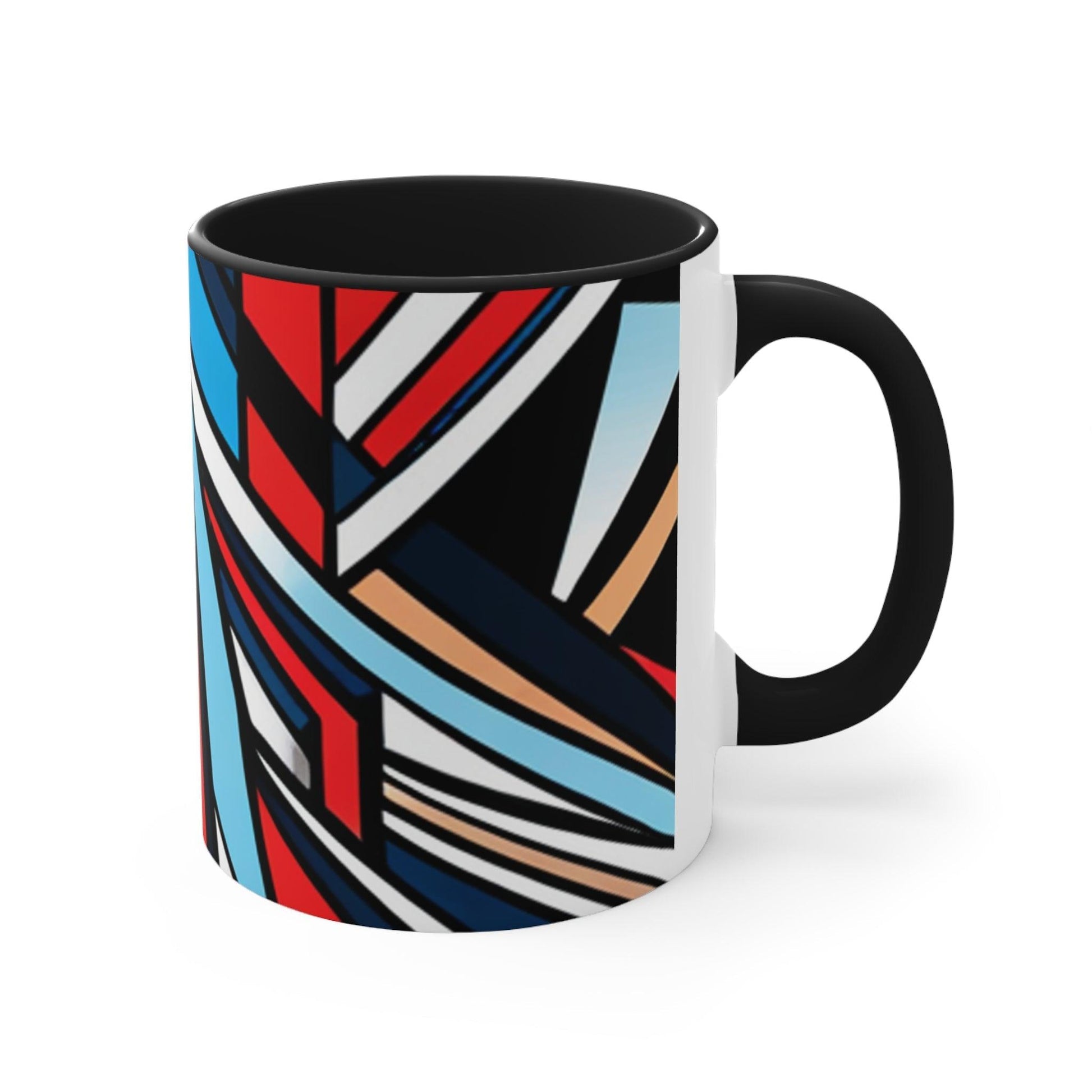 Geometricked Accent Coffee Mug, 11oz - Lizard Vigilante