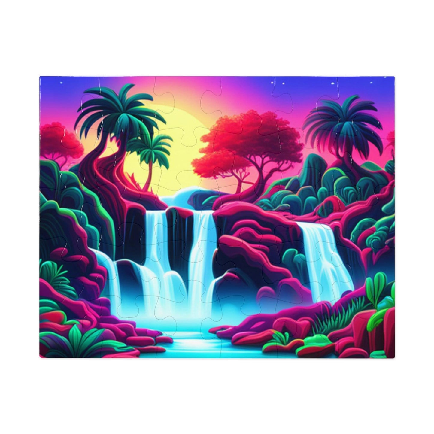 Tropic Falls Jigsaw Puzzle (30, 110, 252, 500,1000-Piece) - Lizard Vigilante