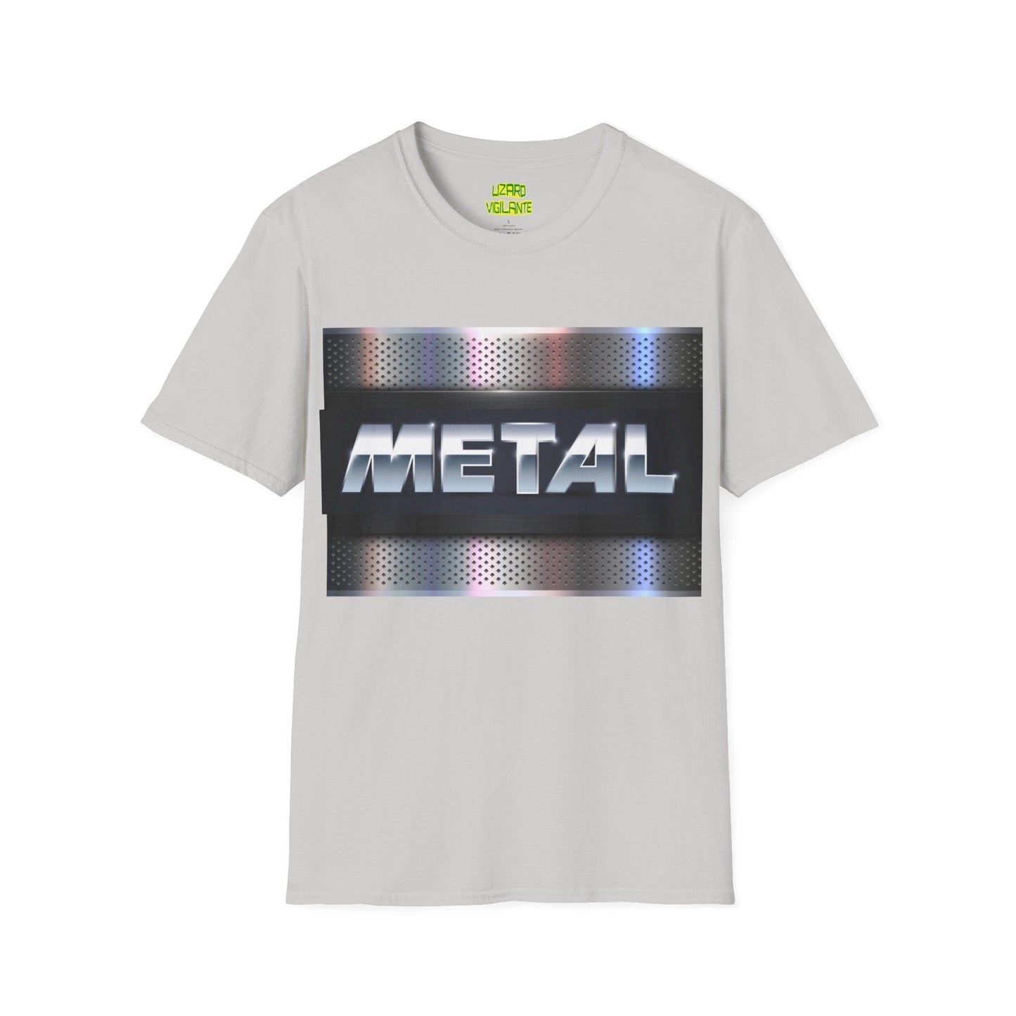 METAL Plate Unisex Softstyle T-Shirt - Lizard Vigilante