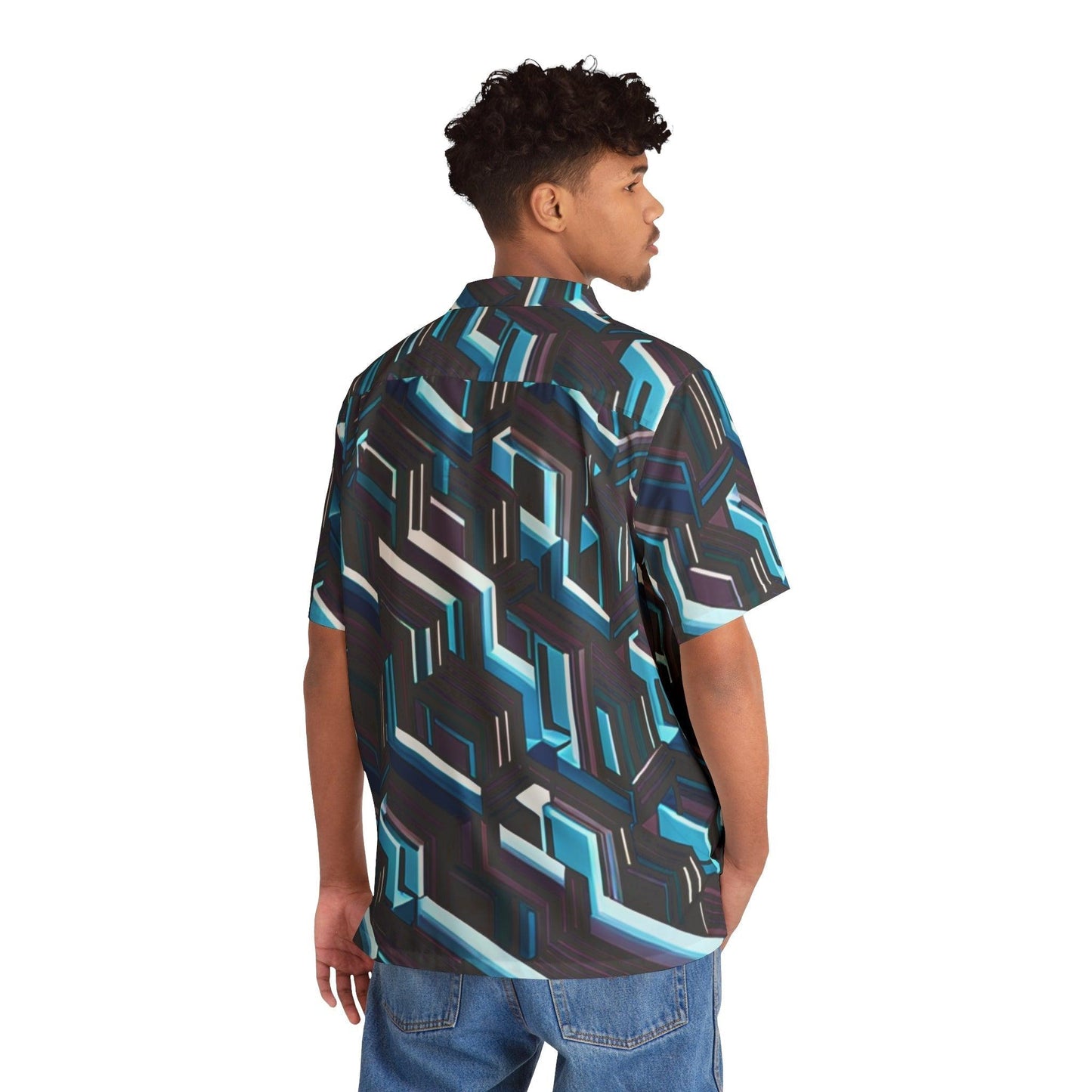 Slivered Men's Hawaiian Shirt - Lizard Vigilante