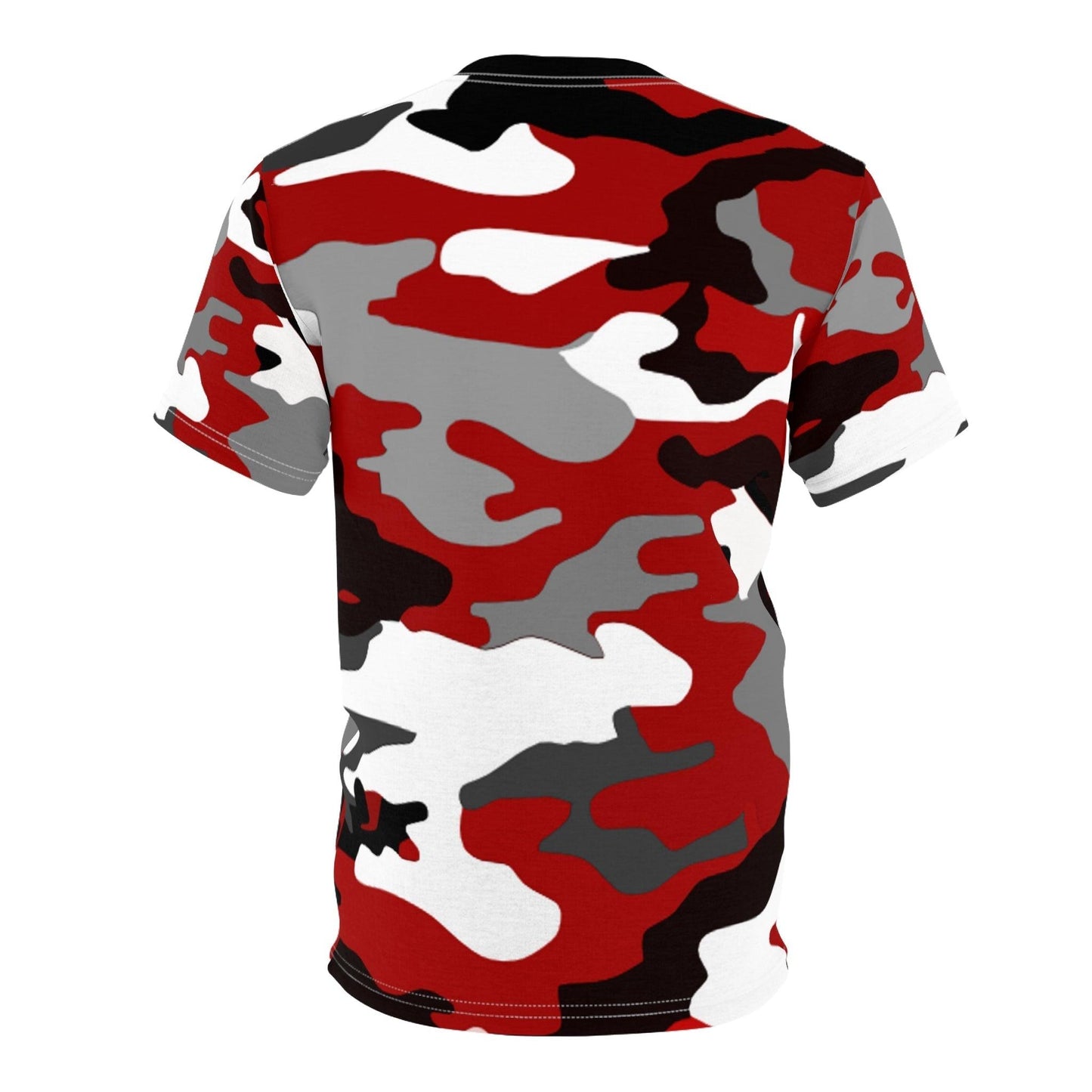 Red, White, and Black Camouflage Unisex Tee - Lizard Vigilante