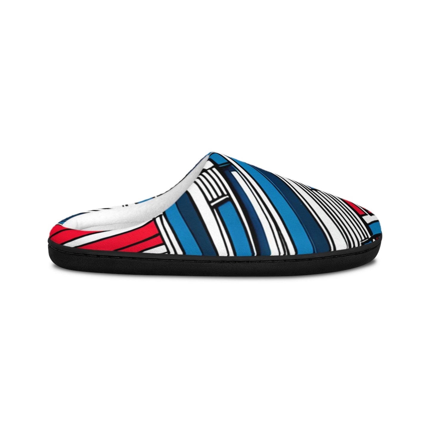 Geometric Patriot Men's Indoor Slippers - Lizard Vigilante