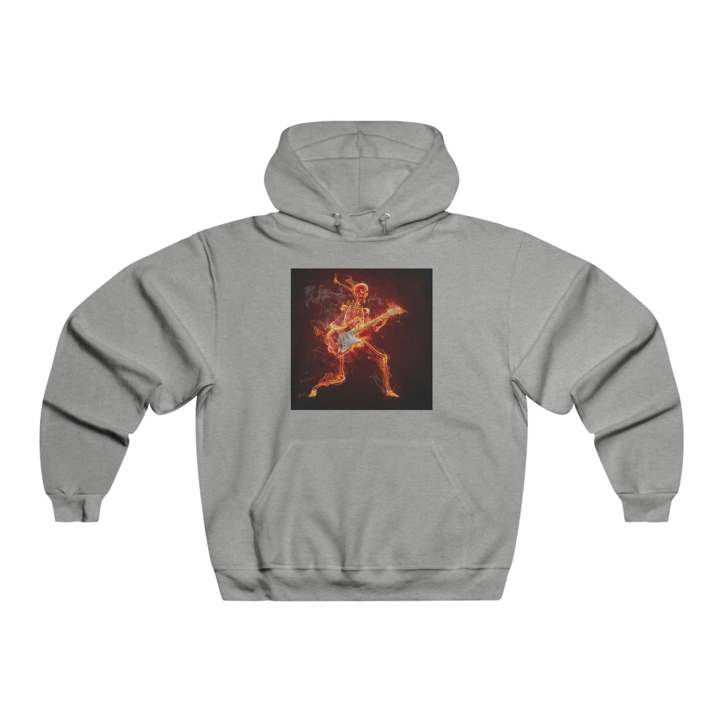 Fiery Guitarist Men's NUBLEND® Hooded Sweatshirt - Lizard Vigilante