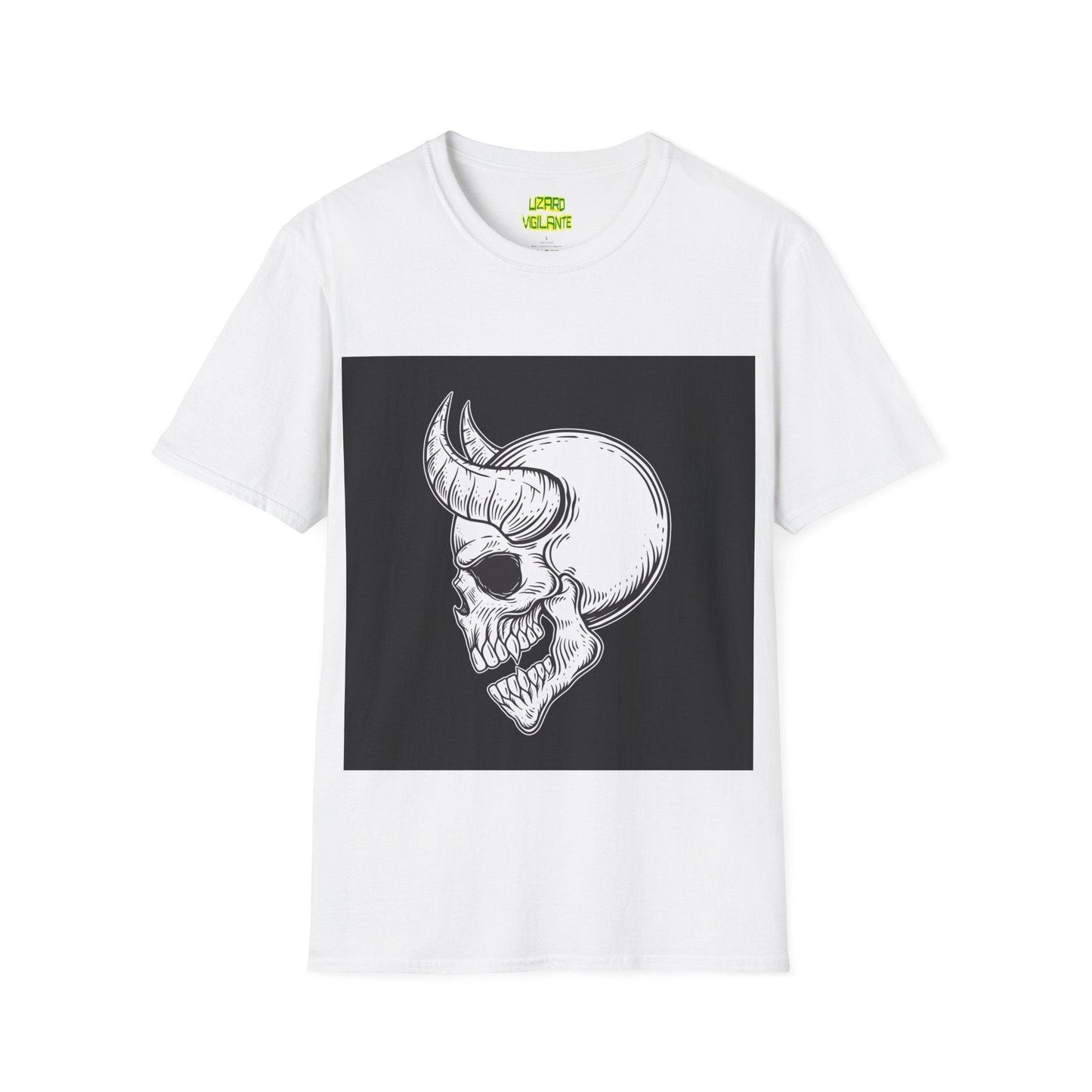 Horned Devil Unisex Softstyle T-Shirt - Lizard Vigilante