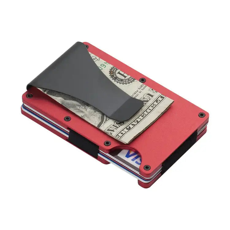 Durable Carbon Fiber Wallet for Men and Women, Aluminum Alloy Card Holder & Money Clip