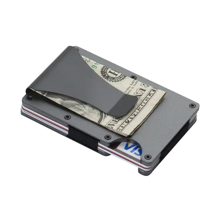 Durable Carbon Fiber Wallet for Men and Women, Aluminum Alloy Card Holder & Money Clip