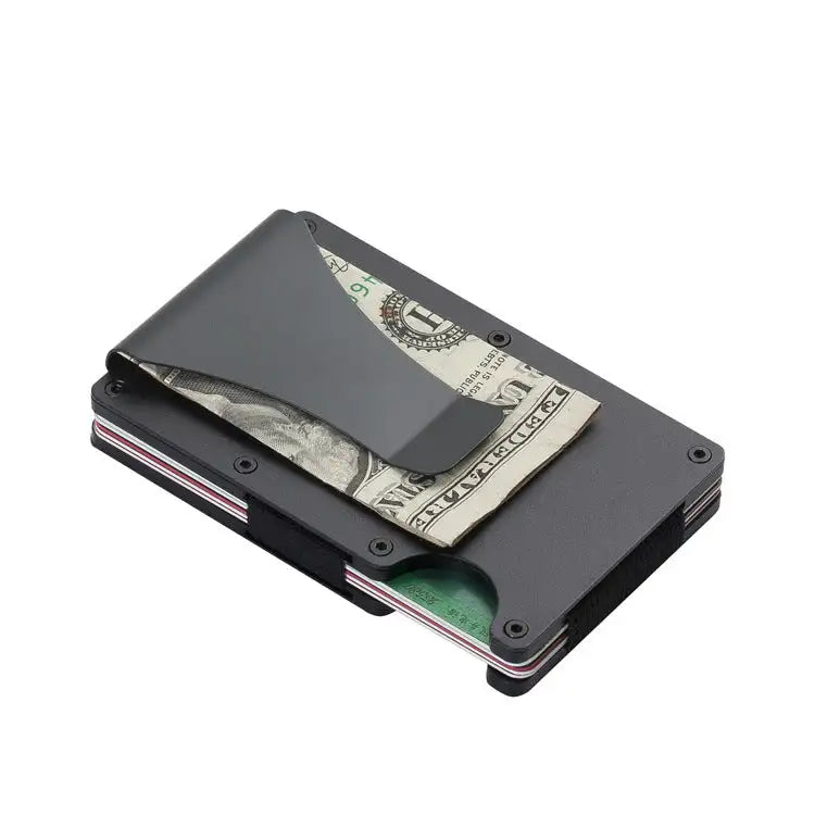 Durable Carbon Fiber Wallet for Men and Women, Aluminum Alloy Card Holder & Money Clip