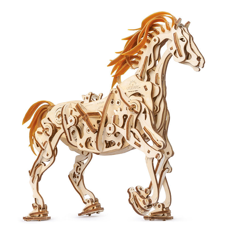 Bionic Horse Mechanical Trojan Horse Wooden Mechanical Transmission Model