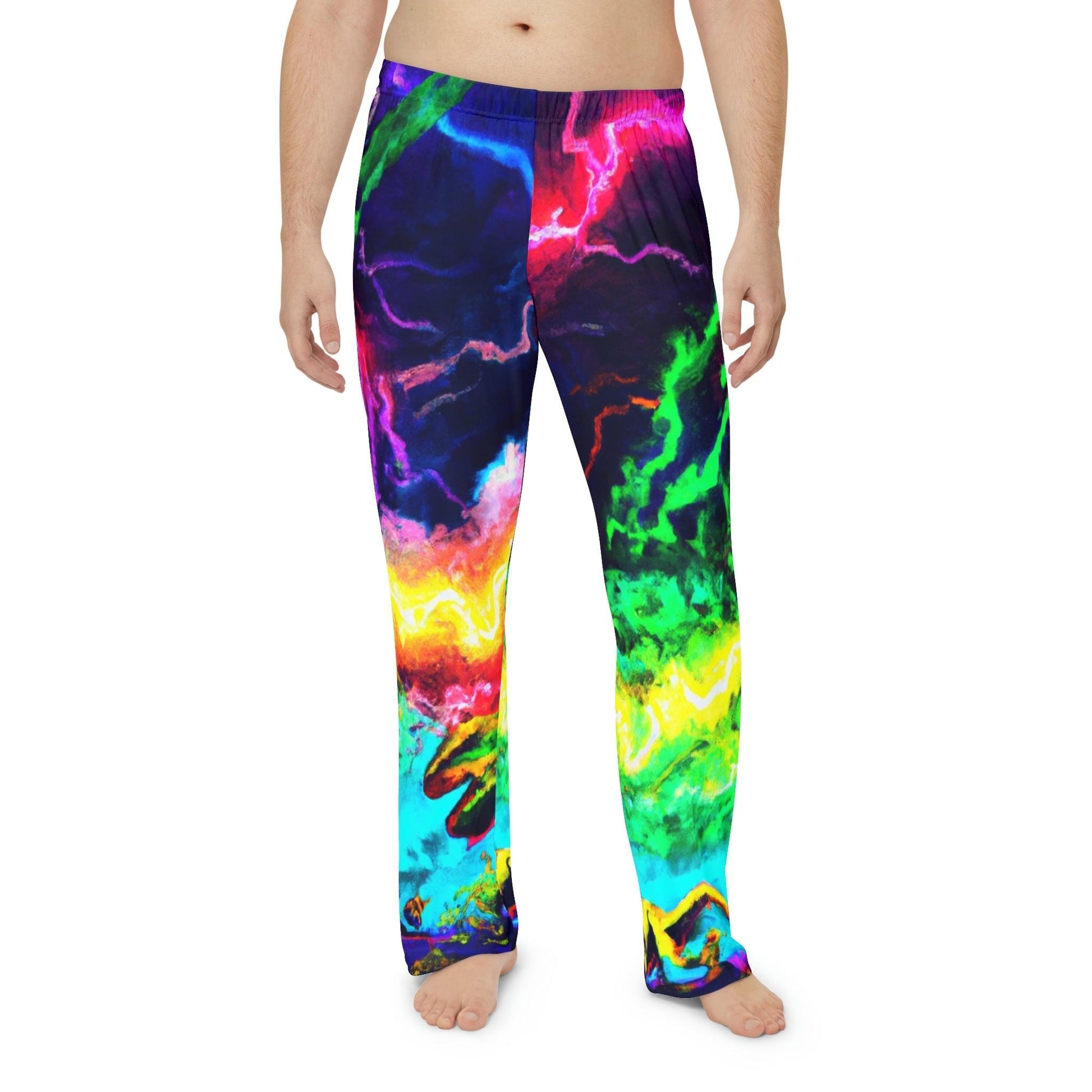 Reptile Lightning Men's Pajama Pants - Lizard Vigilante