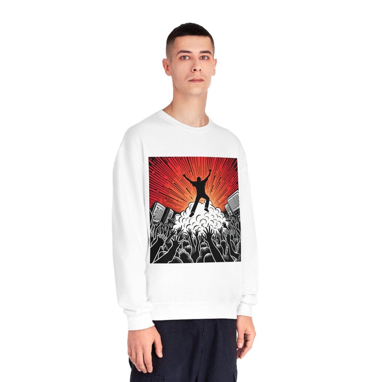 Metal Concert Unisex NuBlend® Crewneck Sweatshirt - Lizard Vigilante